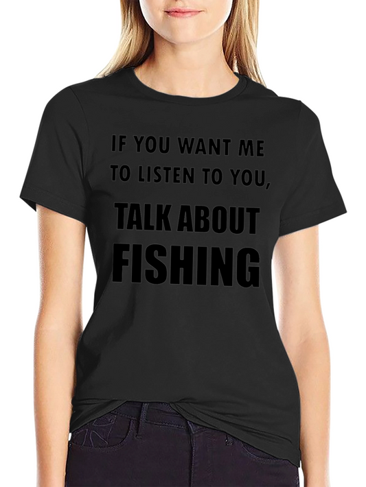 Fishing Talk Black T-Shirt - Mens Graphic Tee