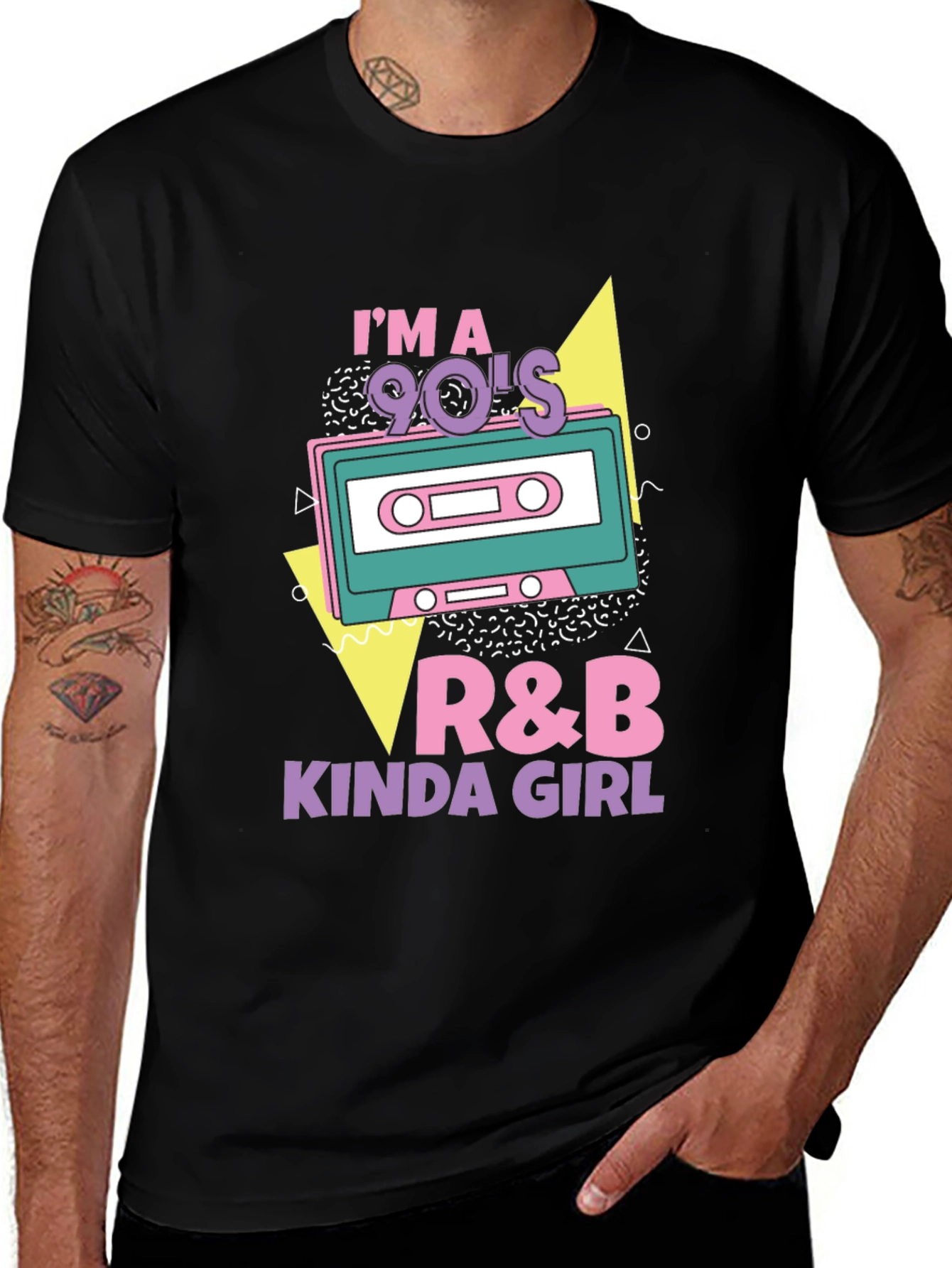 Im a 90s R&B Kinda Girl Black T-Shirt