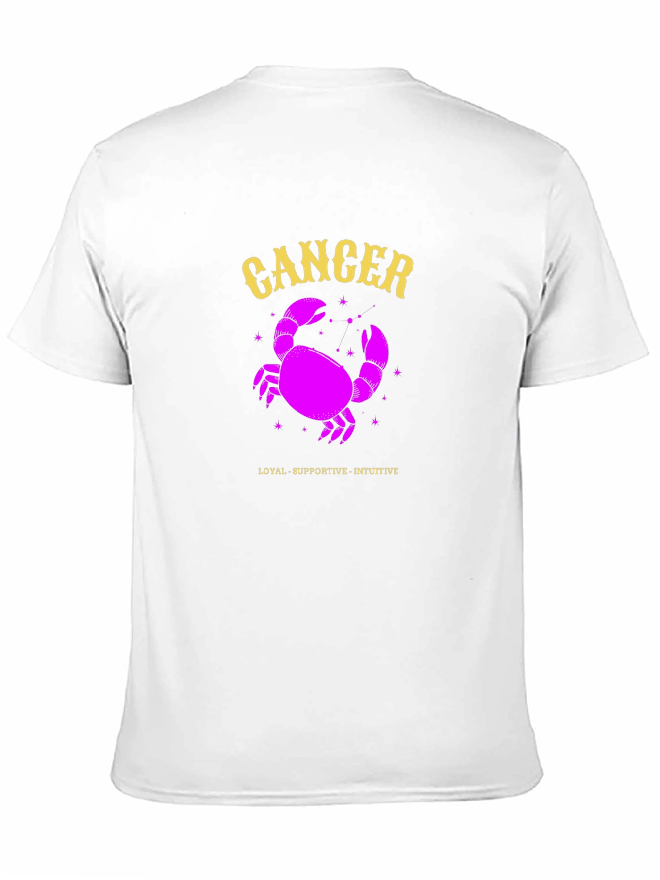 Cancer Zodiac Sign T-Shirt - Loyal Supportive Intuitive