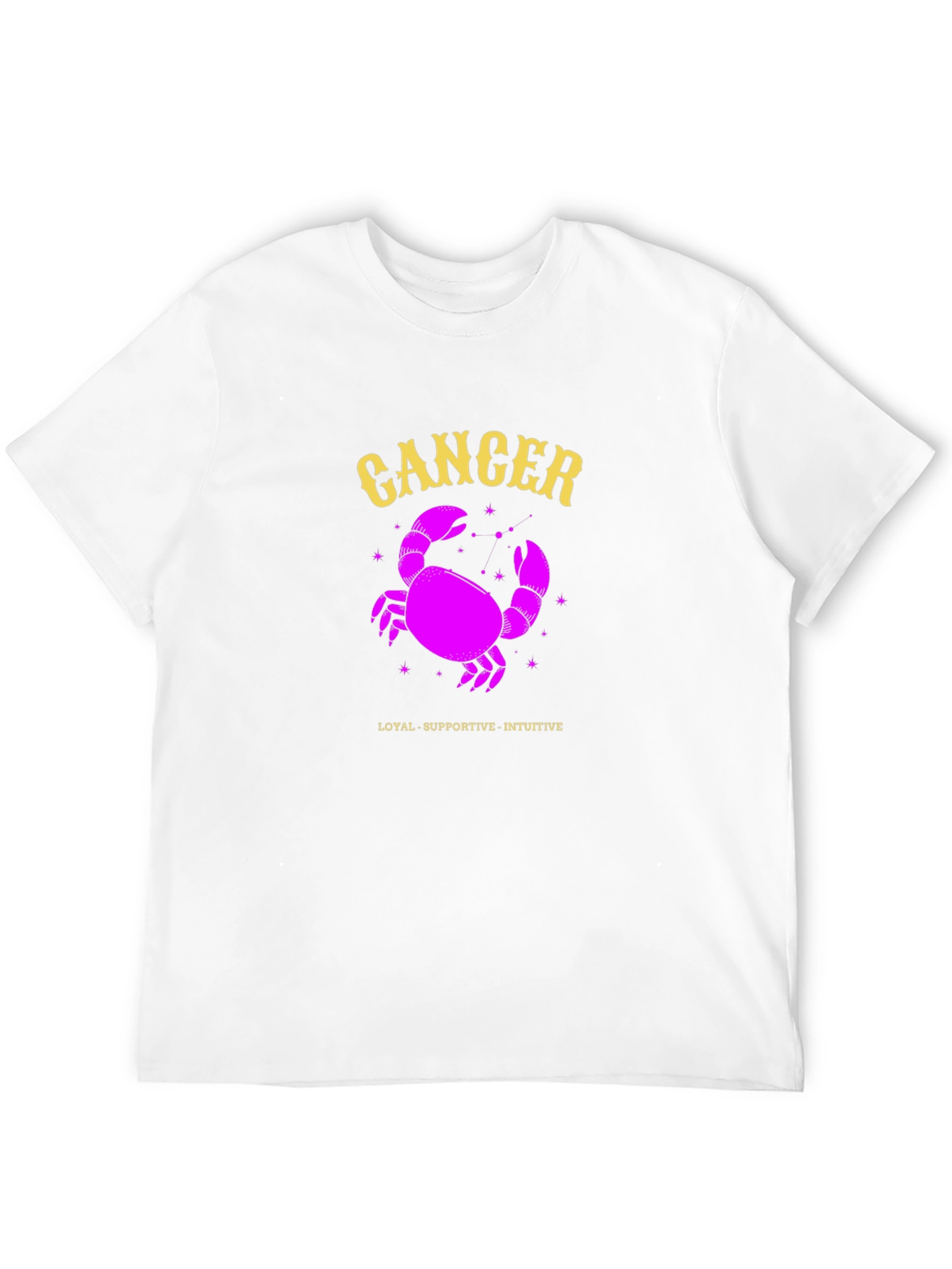 Cancer Zodiac Sign T-Shirt - Loyal Supportive Intuitive