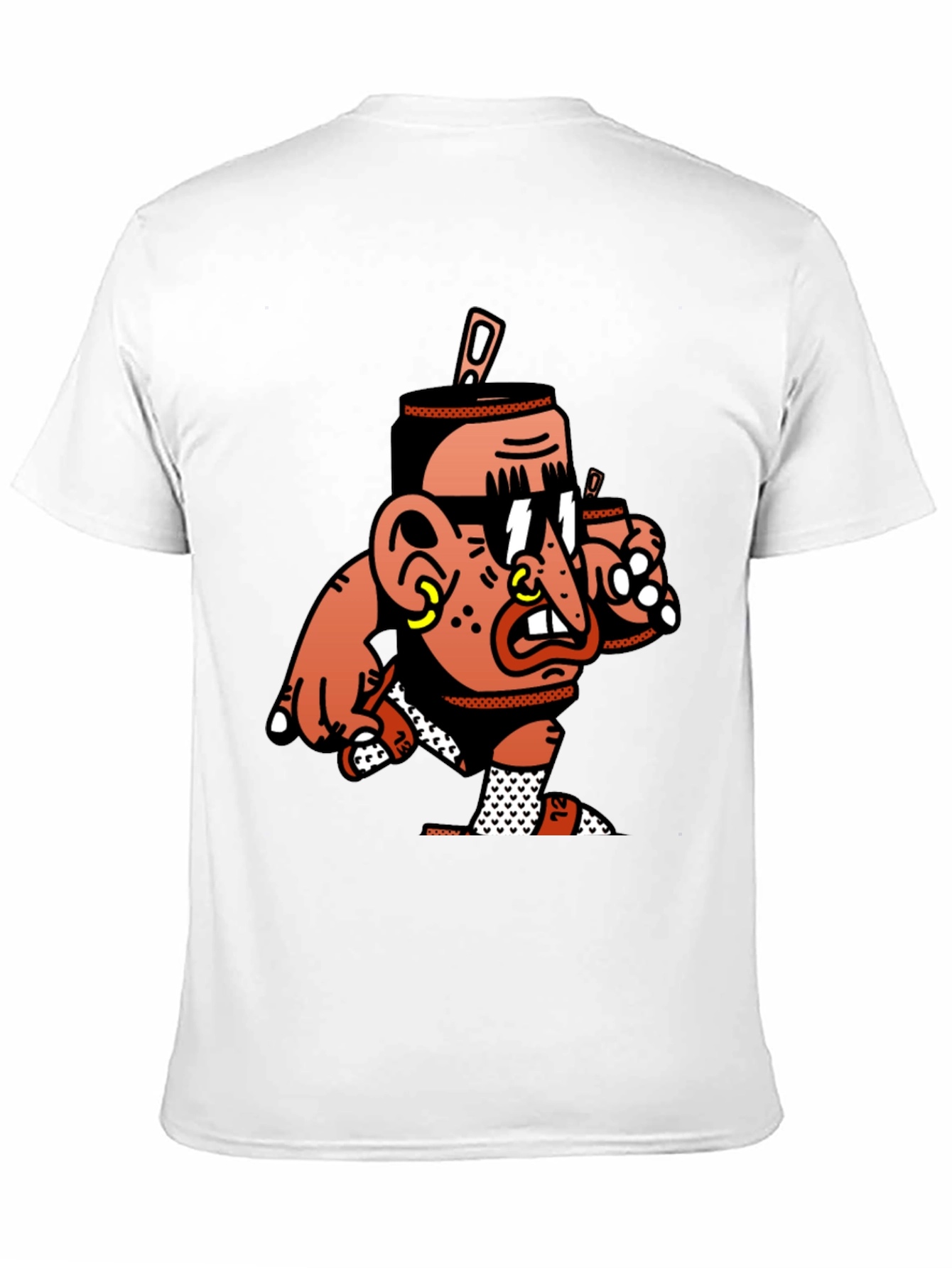 Cool Cartoon Graphic Black T-Shirt