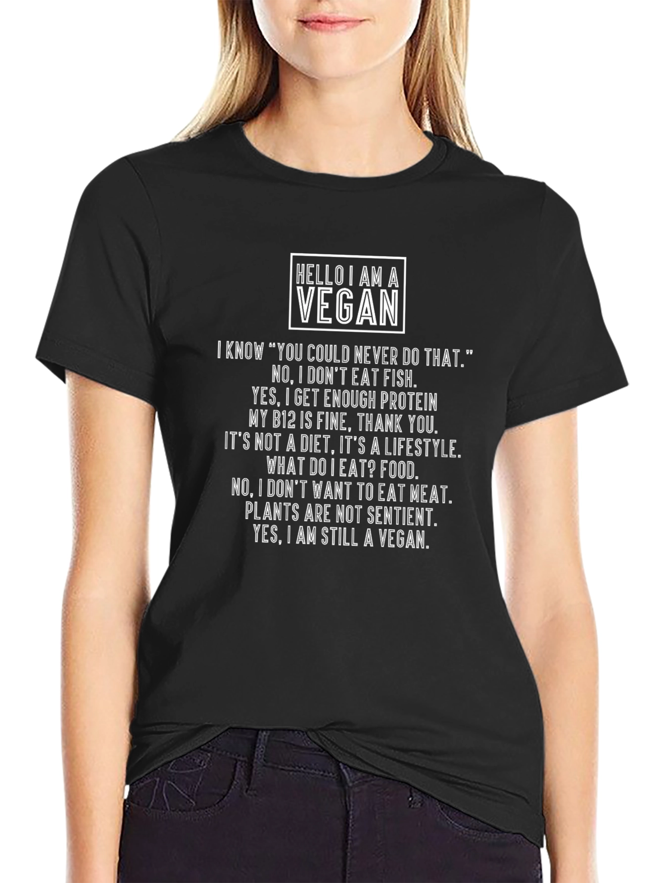 Vegan Statement T-Shirt - Bold & Comfortable
