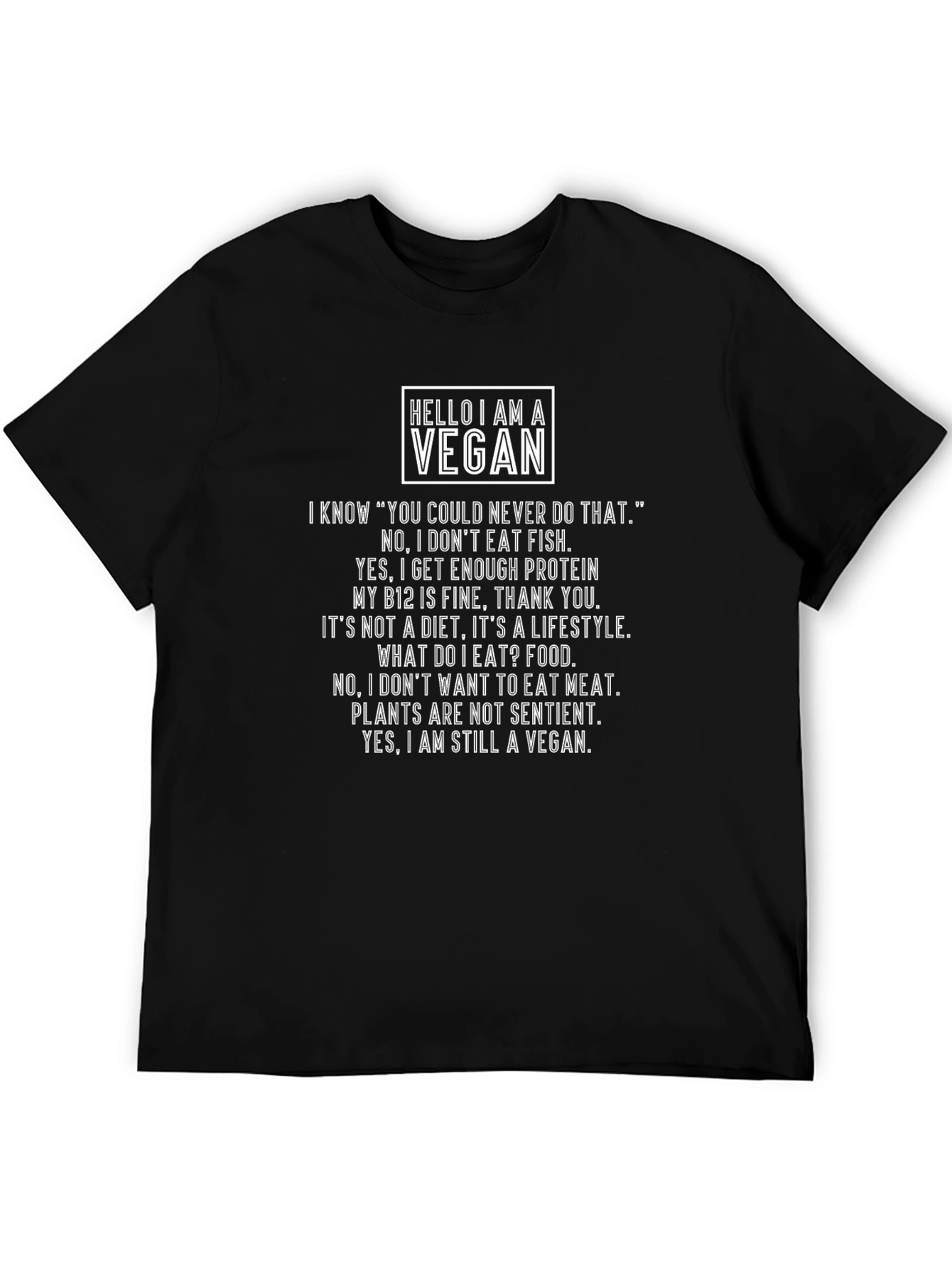 Vegan Statement T-Shirt - Bold & Comfortable