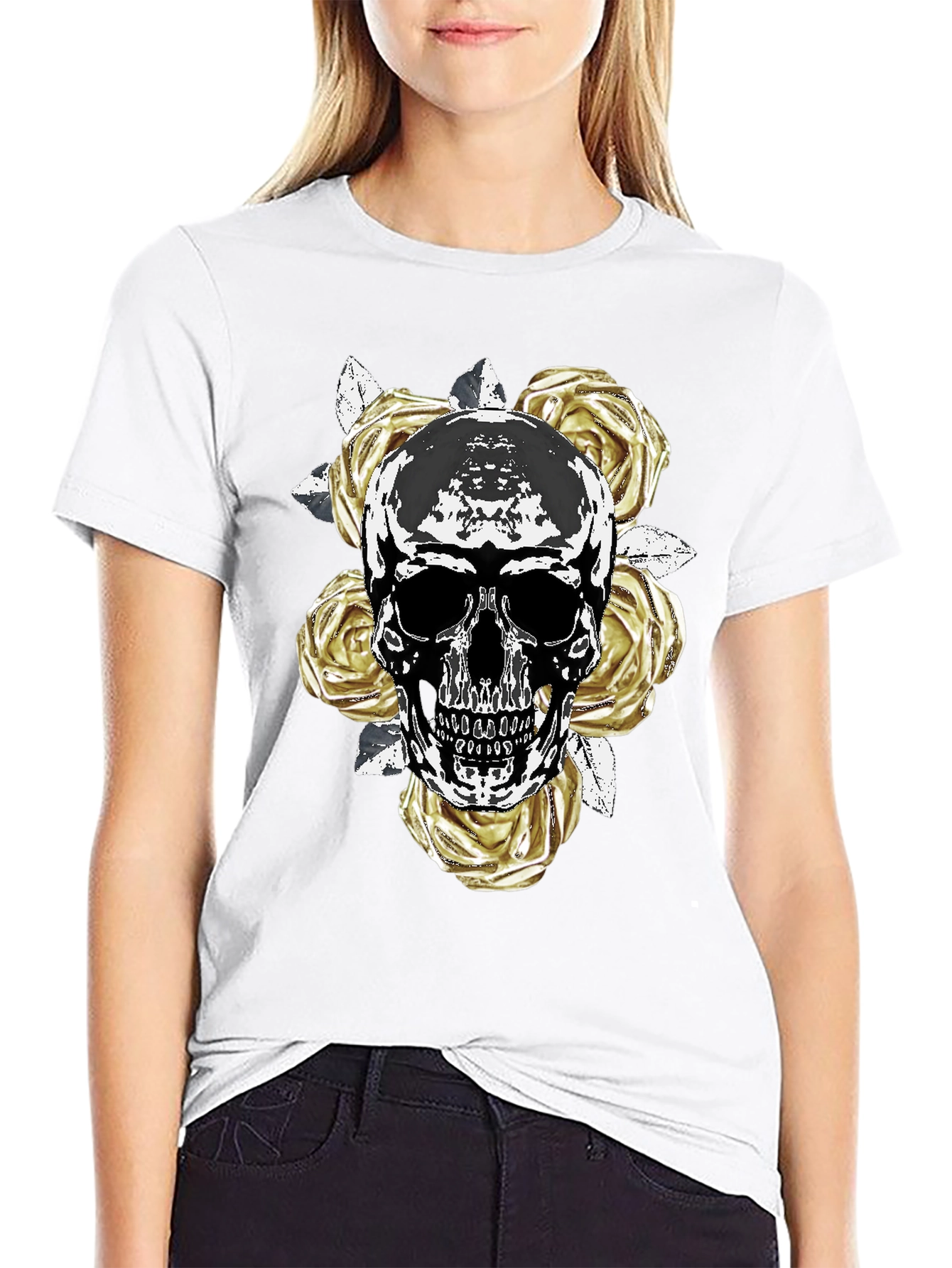 Skull & Roses Graphic Tee