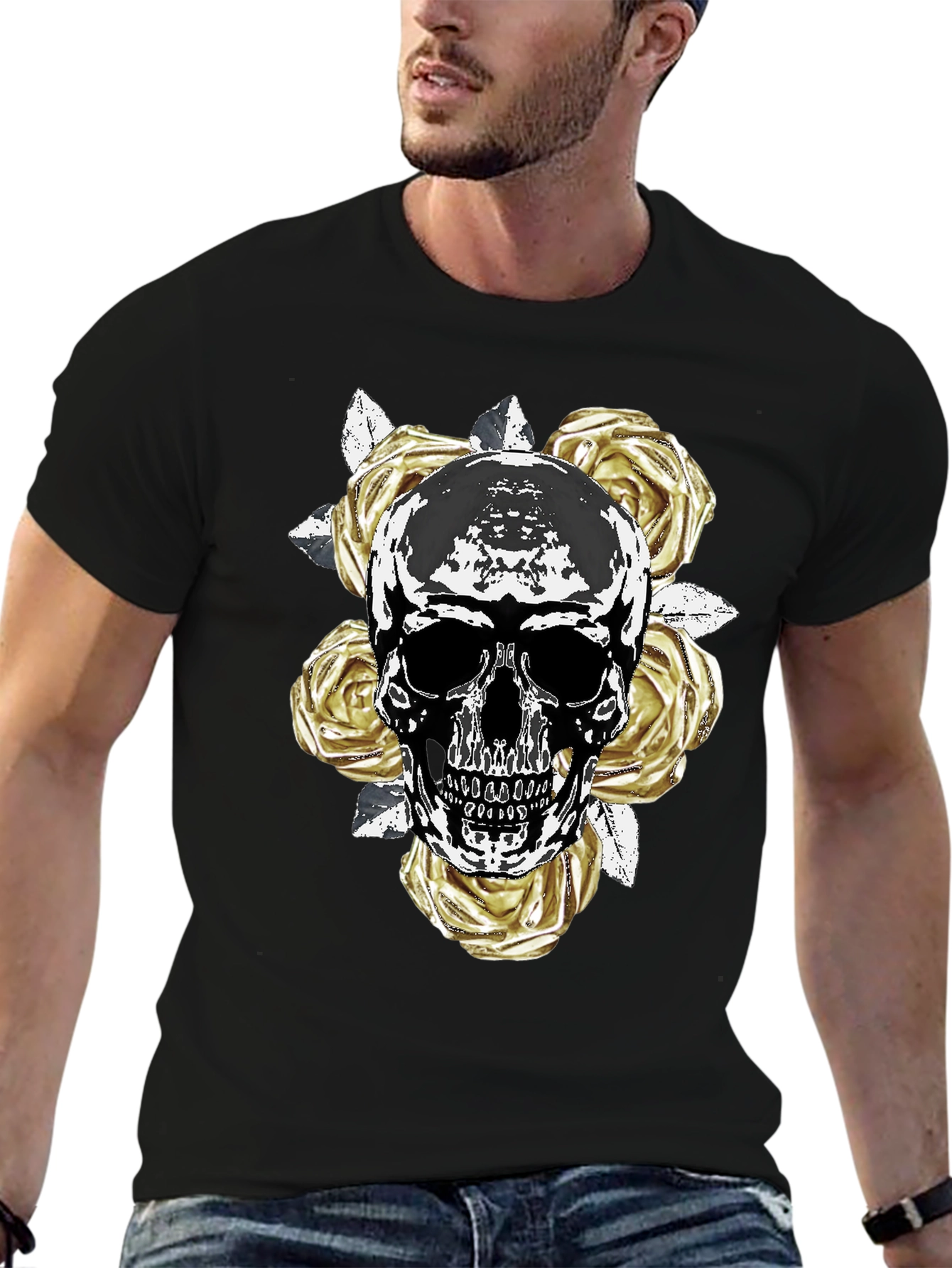 Skull & Roses Graphic Tee