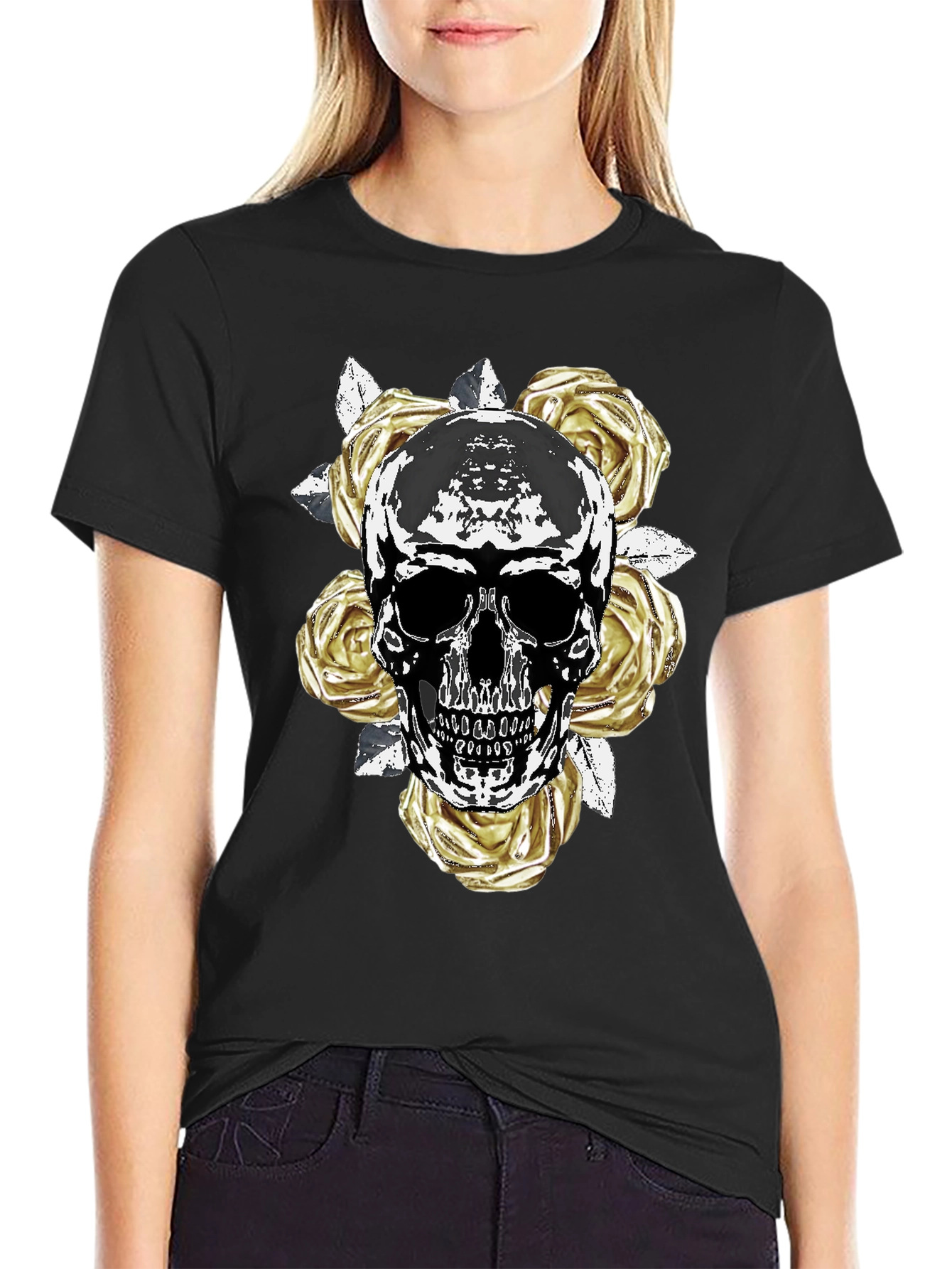 Skull & Roses Graphic Tee