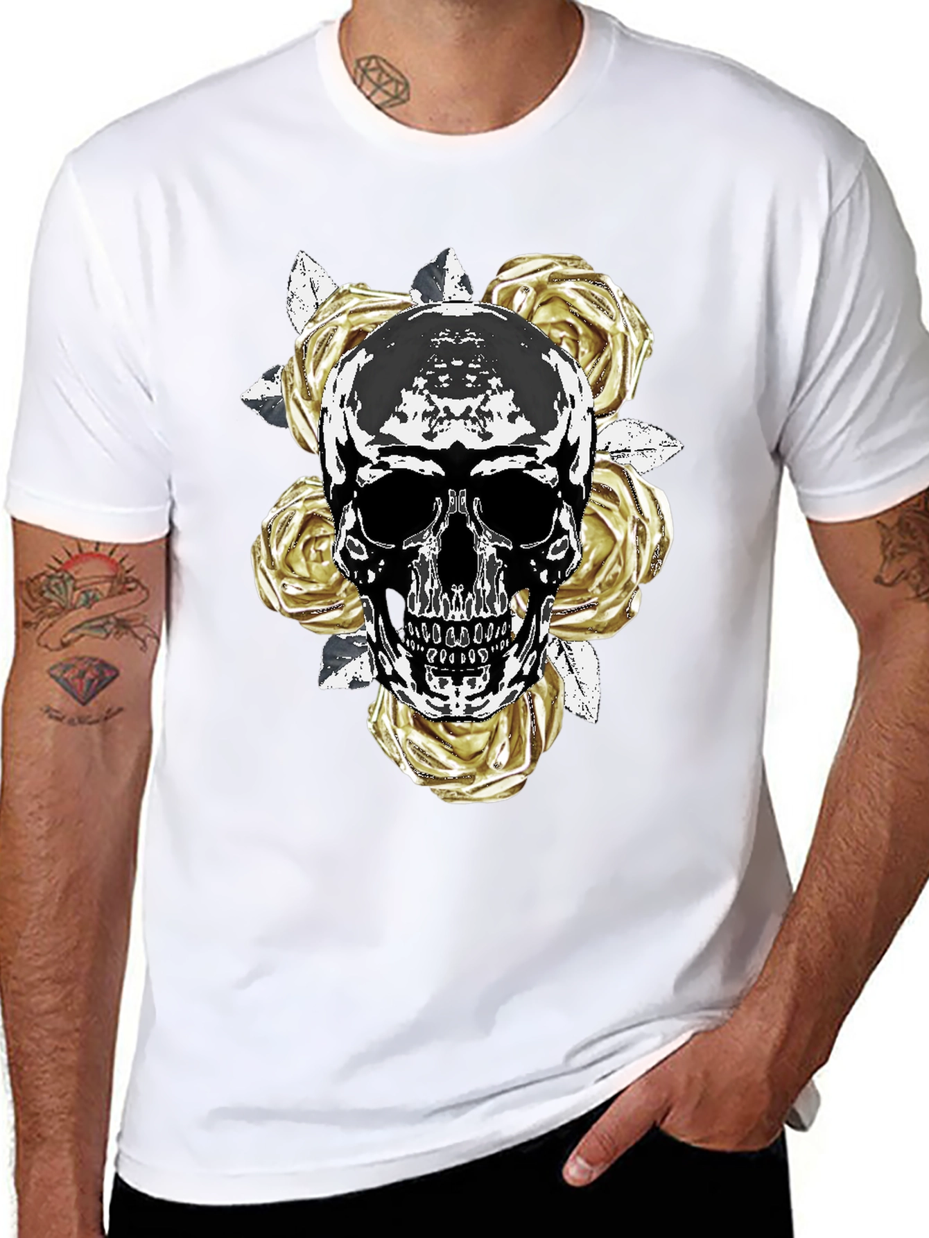 Skull & Roses Graphic Tee