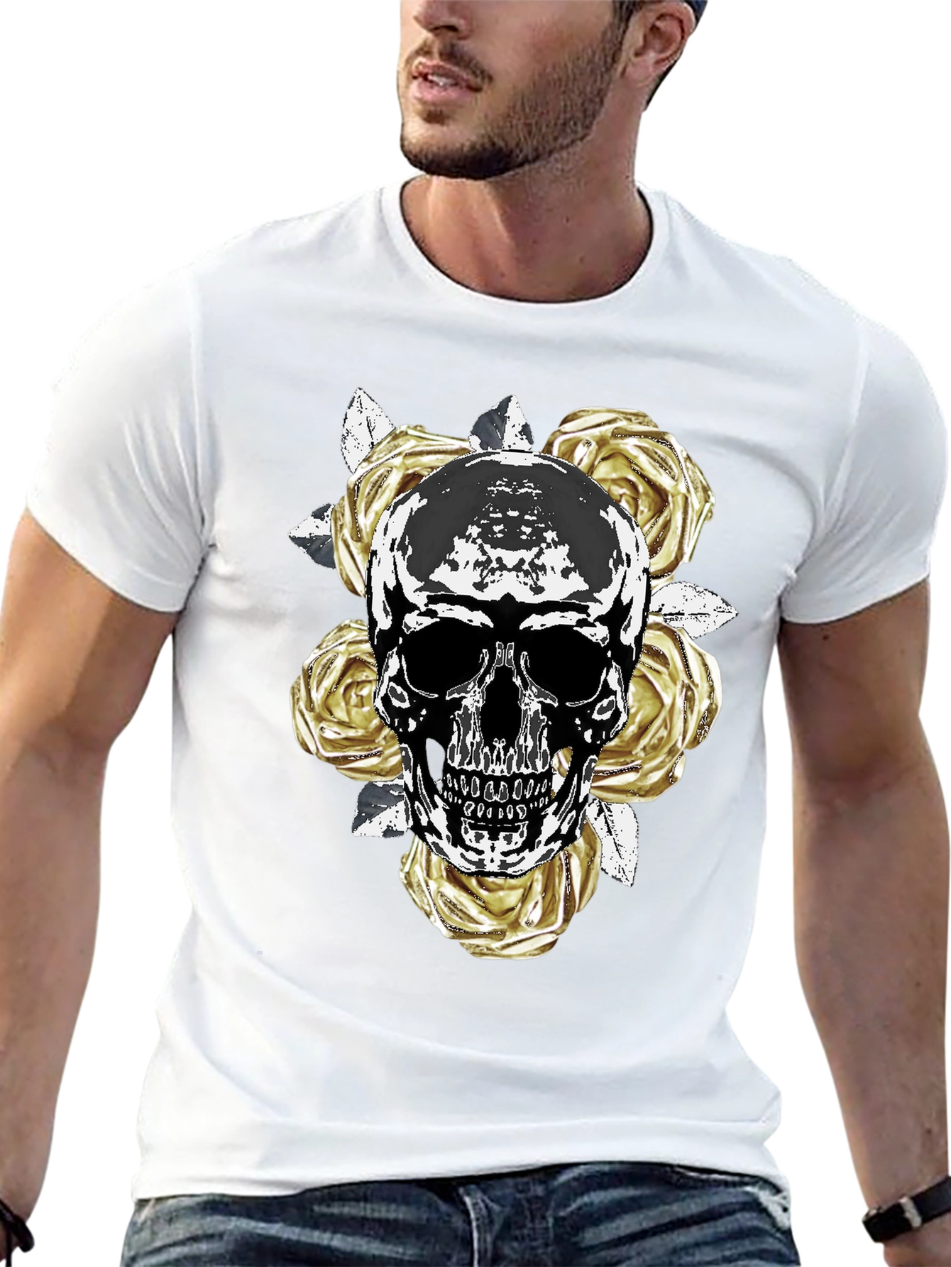 Skull & Roses Graphic Tee