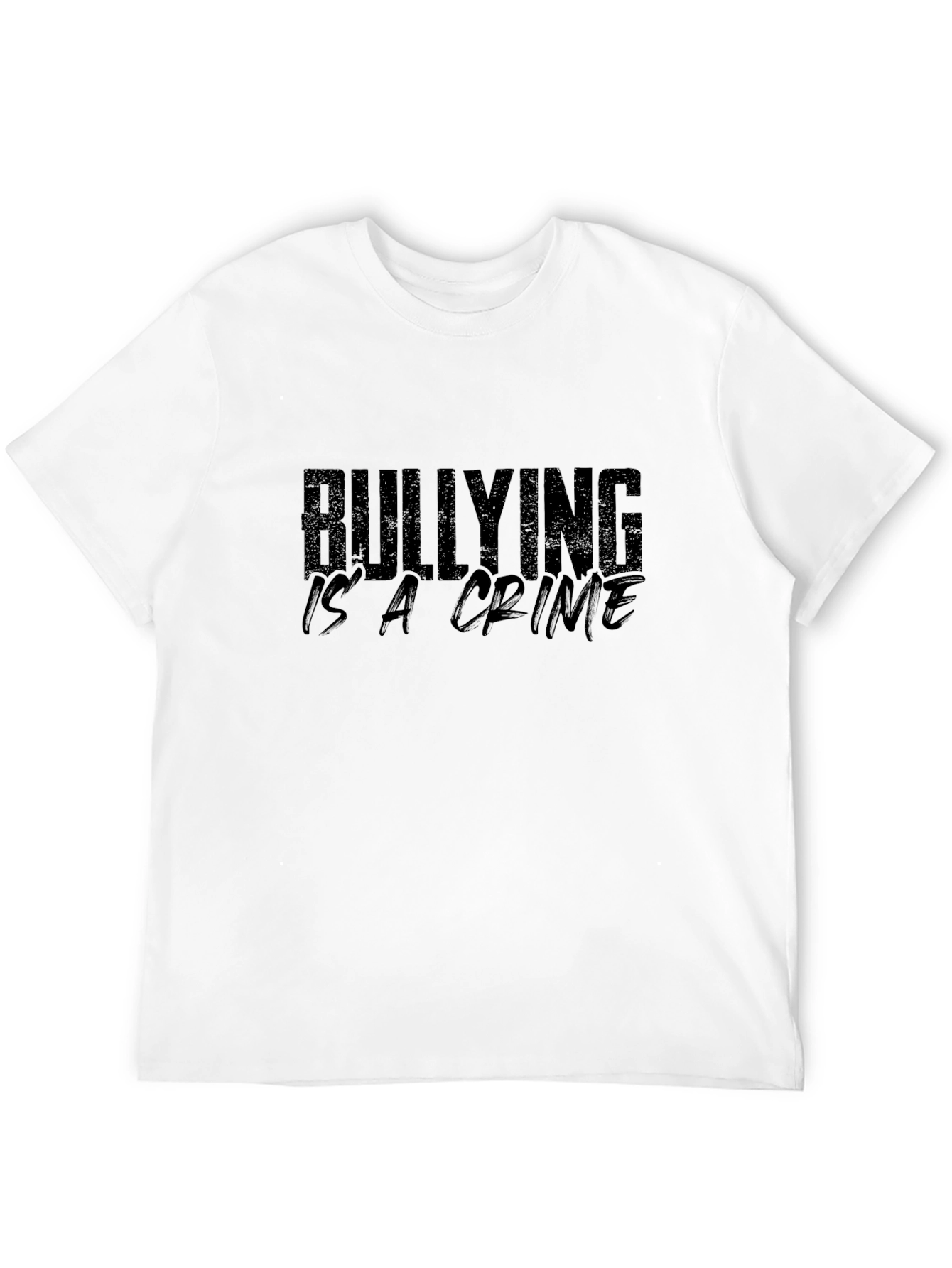 Bullying Is A Crime Black Graphic Tee