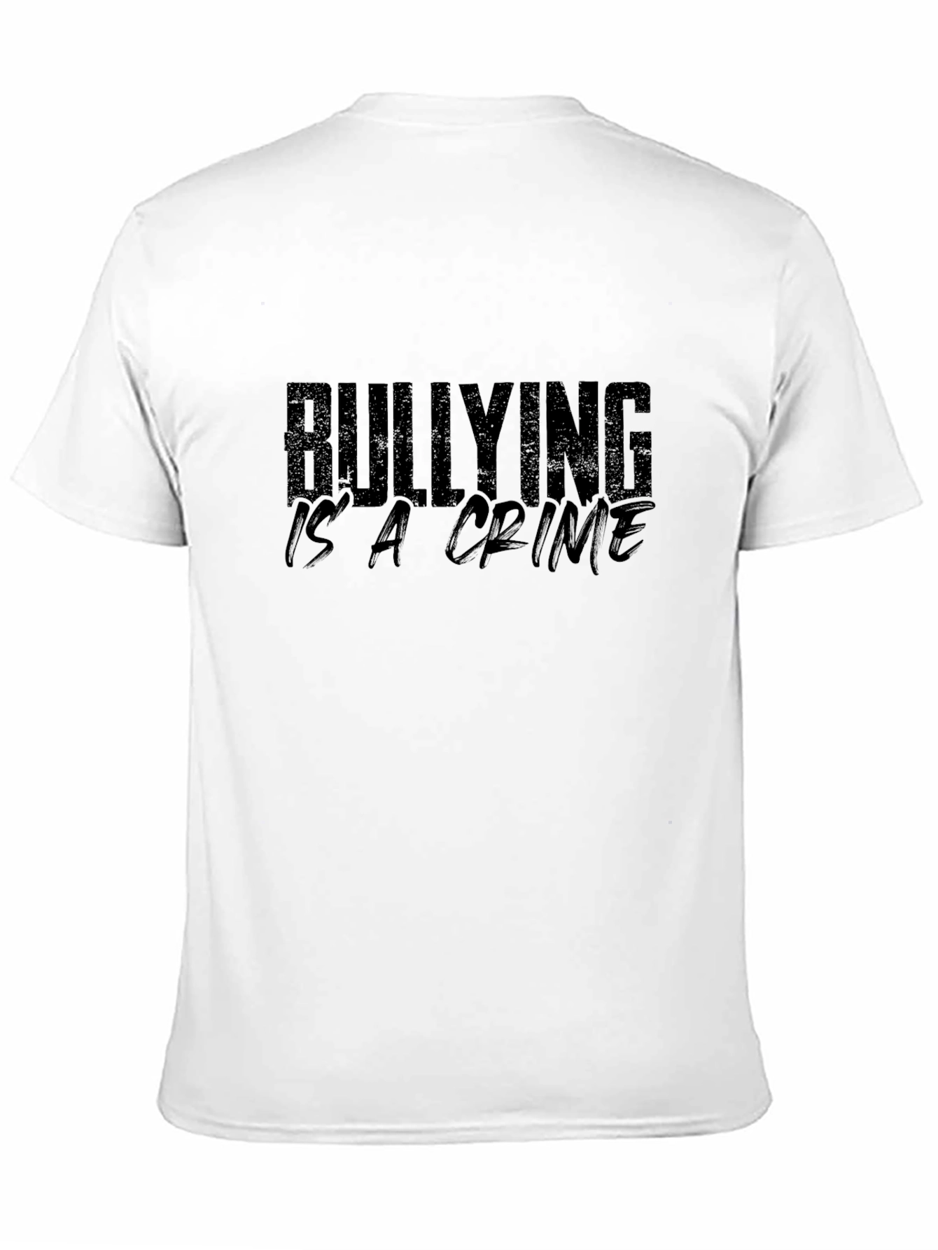 Bullying Is A Crime Black Graphic Tee