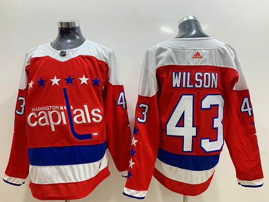 Men's Washington Capitals Tom Wilson #43 Red Player Jerseys
