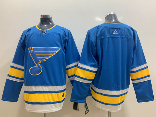 Men's St. Louis Blues Blue Alternate Authentic Blank Jerseys