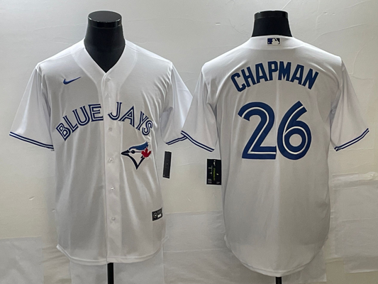 Men's Toronto Blue Jays Matt Chapman #26 White Replica Player Jerseys