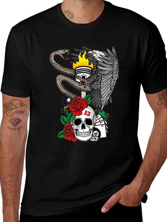 Eagle Snake Skull T-Shirt