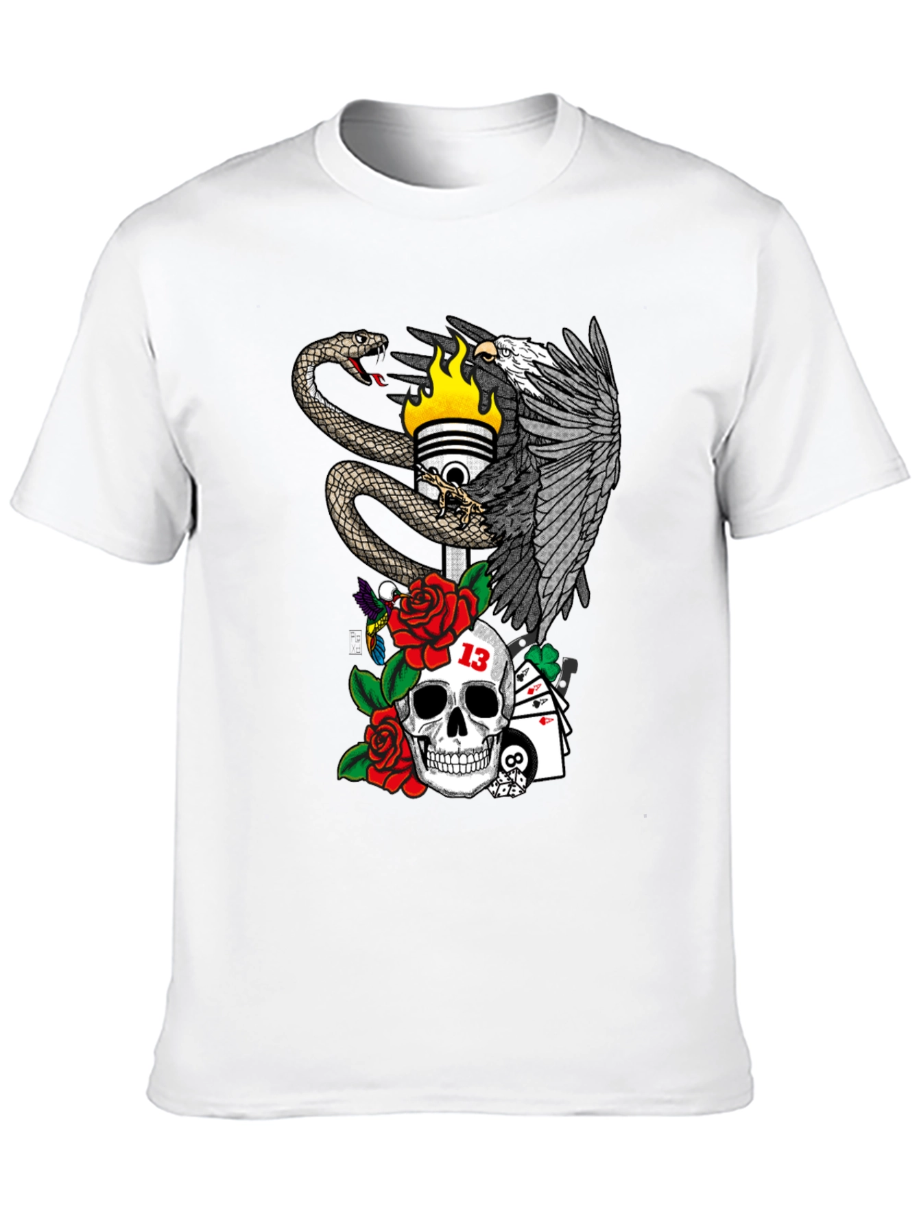 Eagle Snake Skull T-Shirt