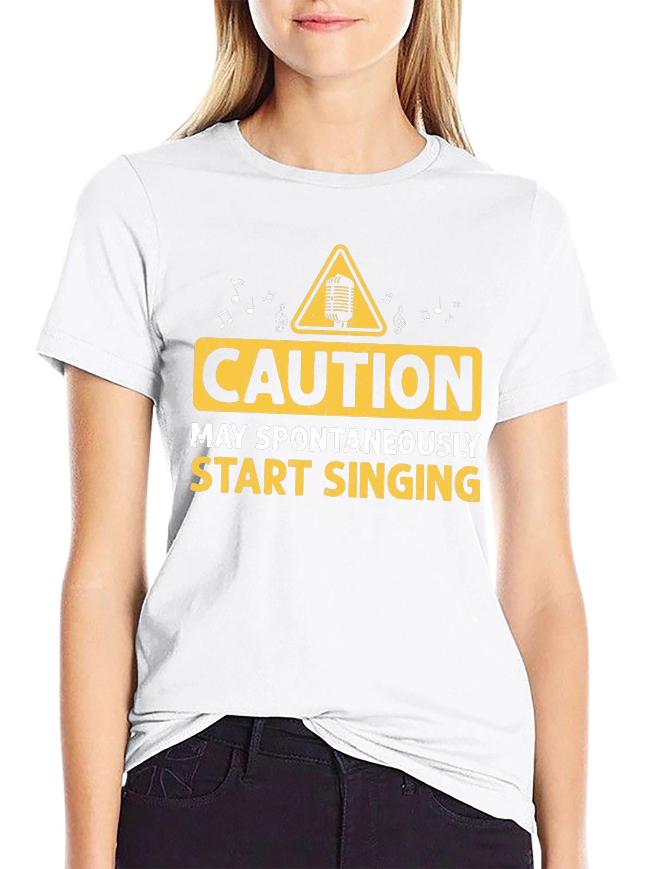 Caution May Spontaneously Start Singing T-Shirt