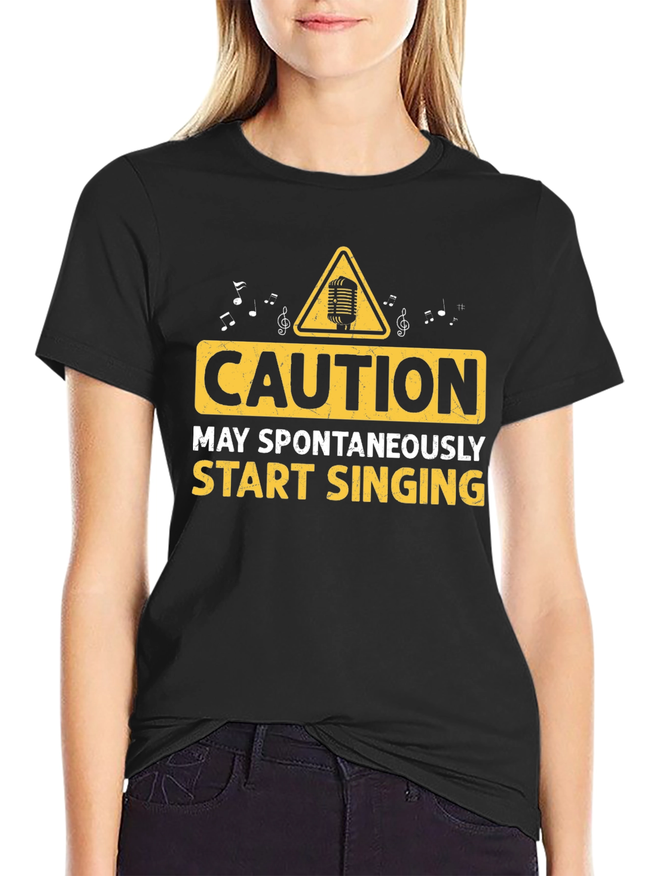 Caution May Spontaneously Start Singing T-Shirt