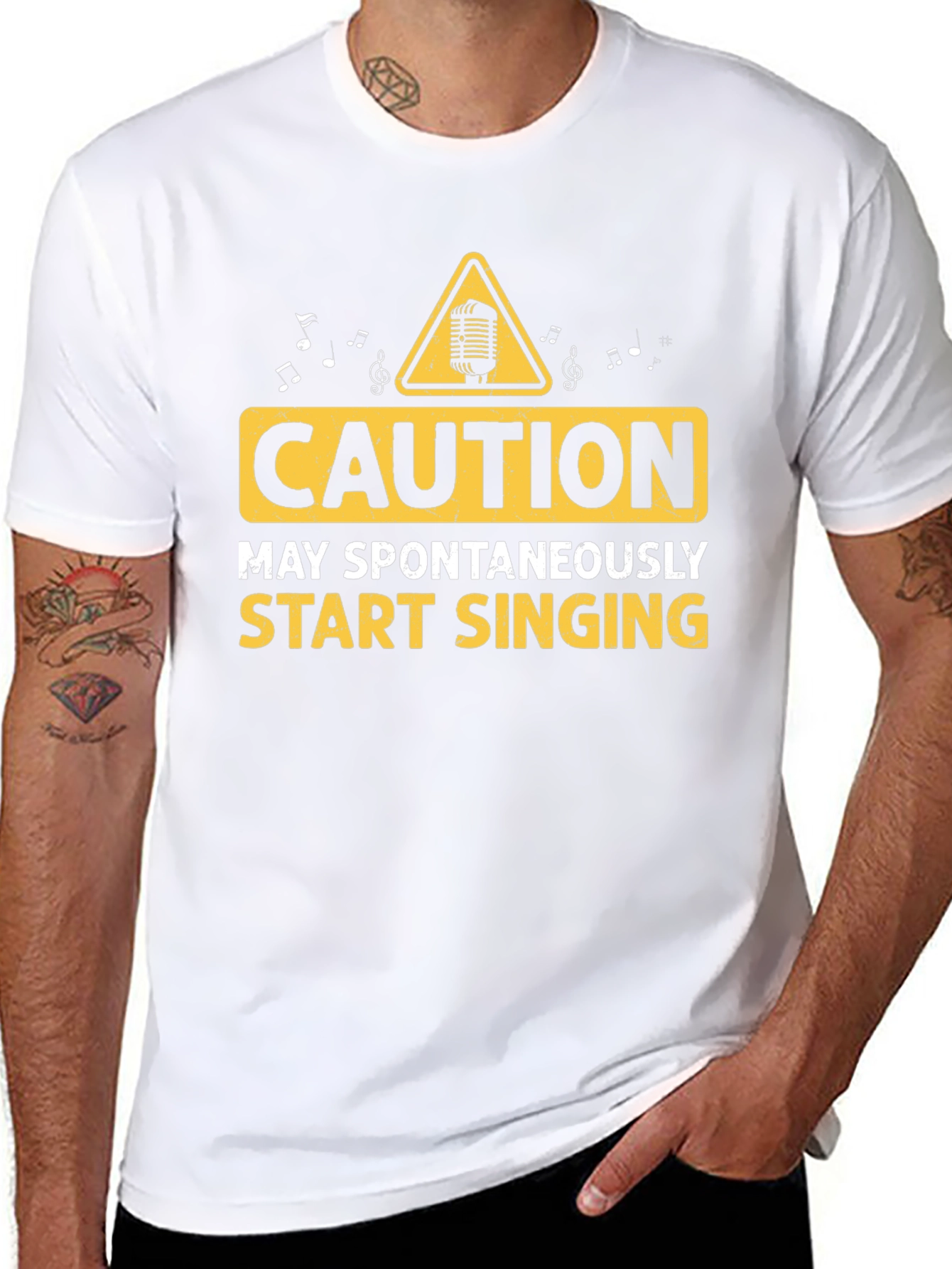 Caution May Spontaneously Start Singing T-Shirt