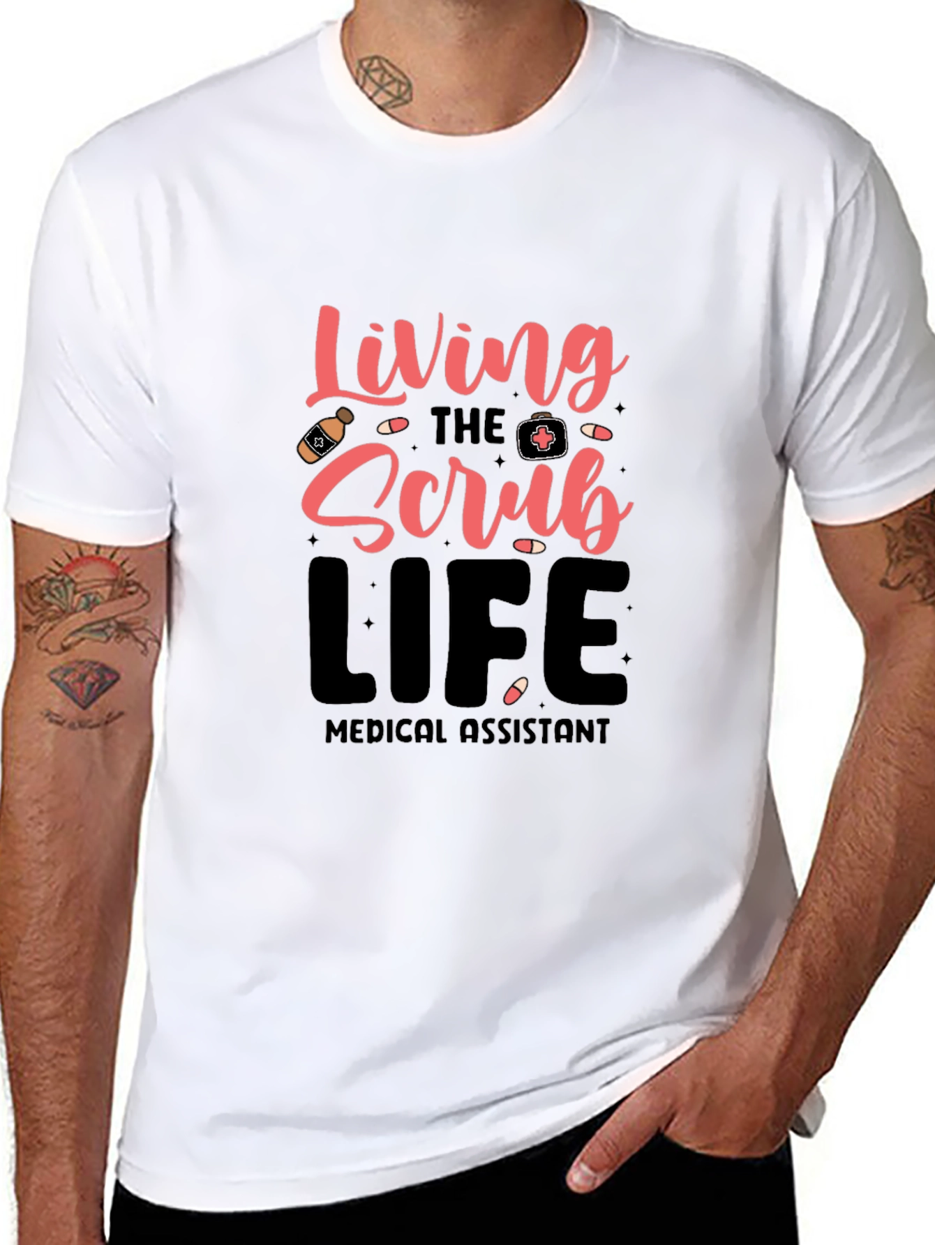 Living the Scrub Life Medical Assistant T-Shirt