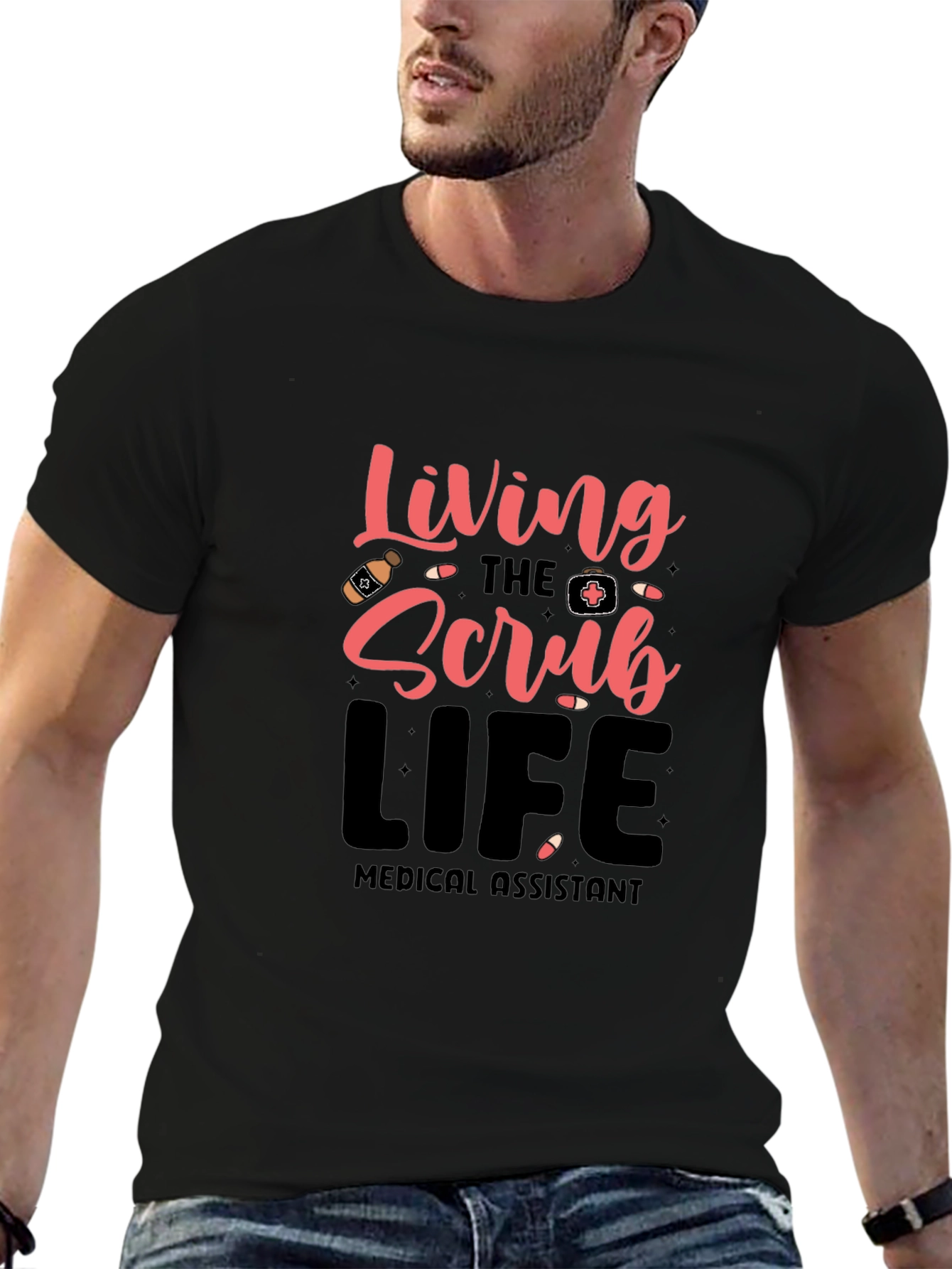Living the Scrub Life Medical Assistant T-Shirt