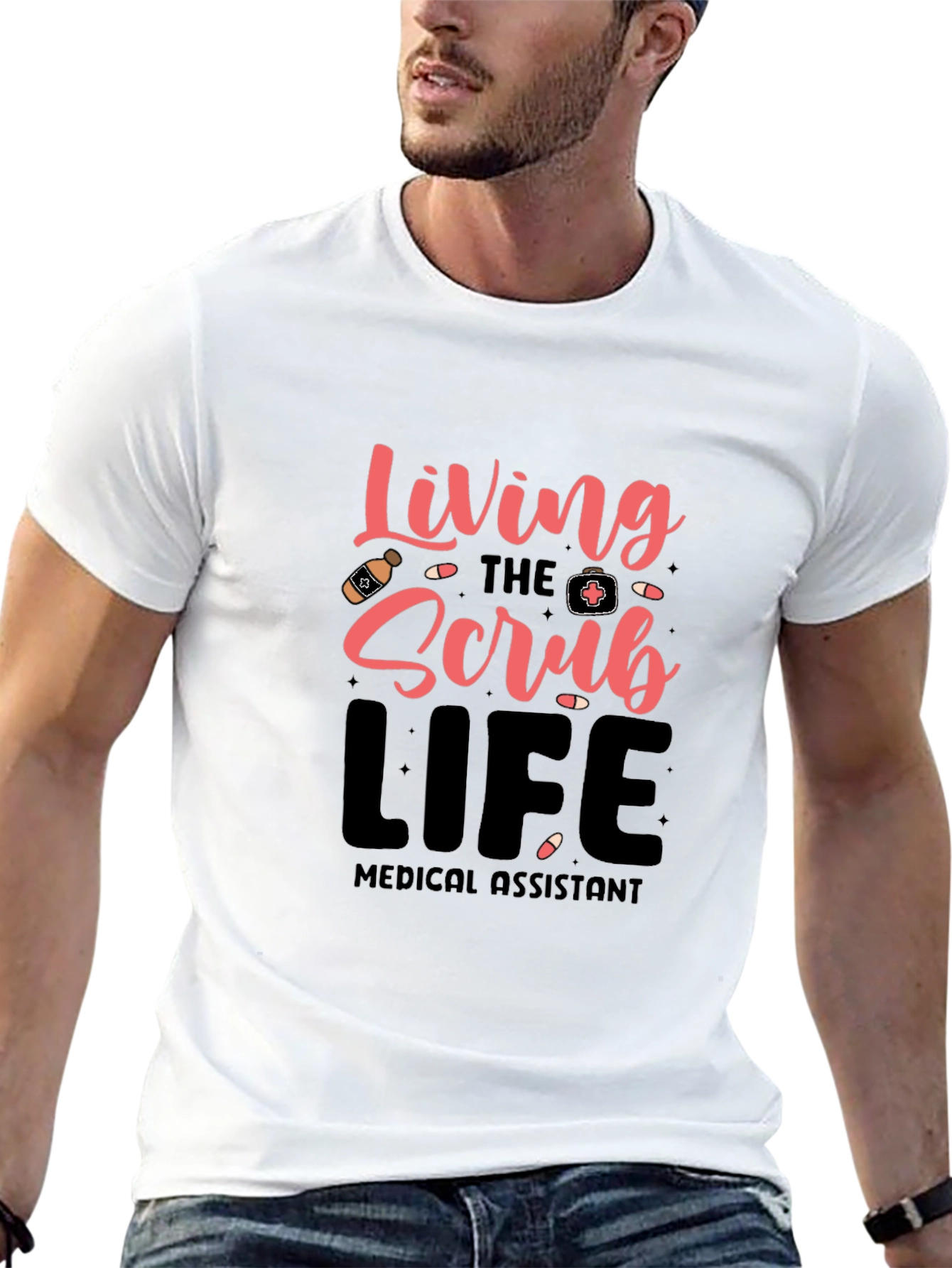 Living the Scrub Life Medical Assistant T-Shirt