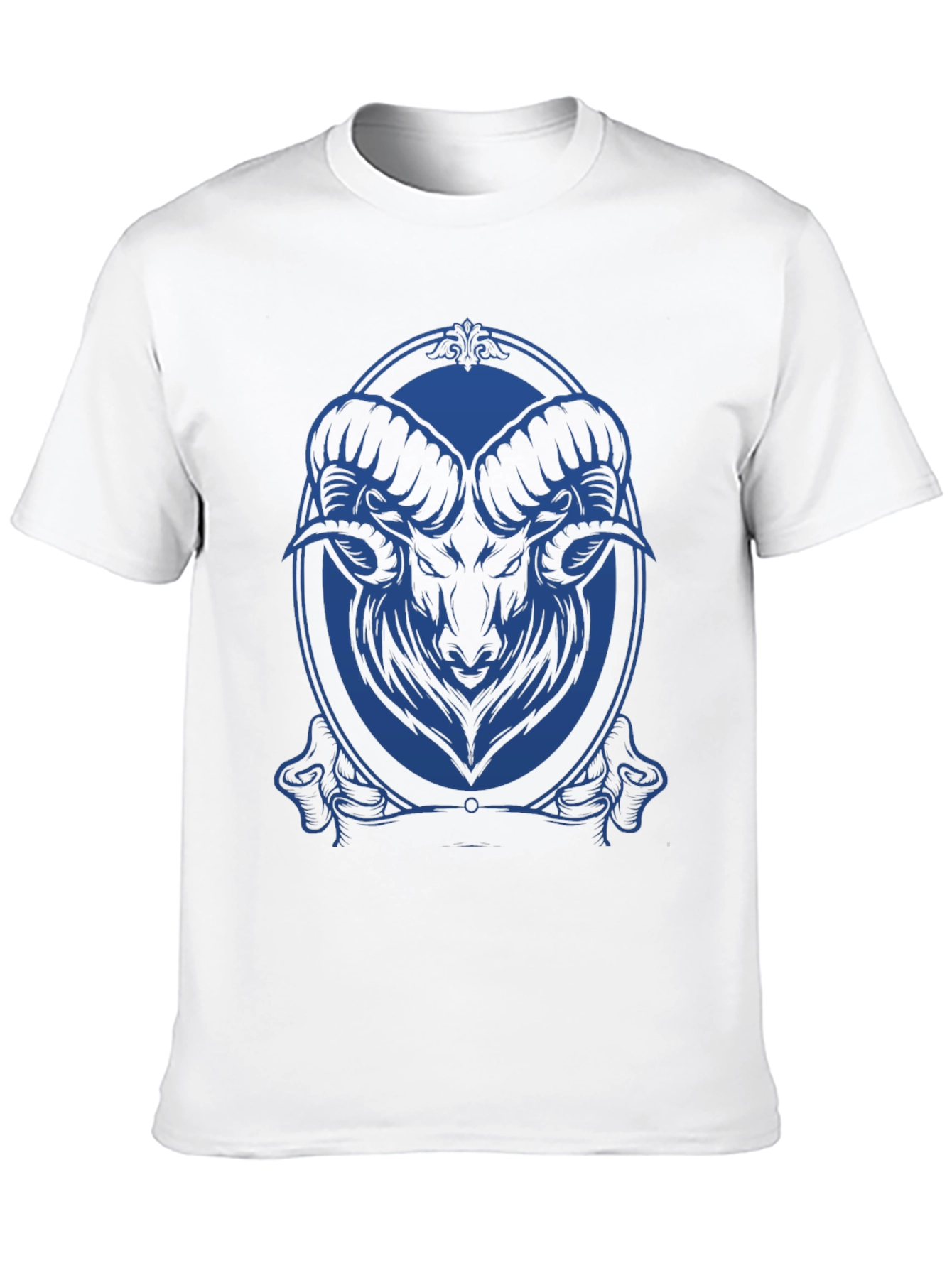 Ram Graphic Tee - Black Cotton Blend