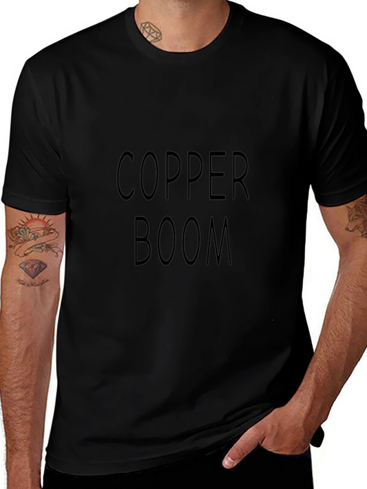 Copper Boom Graphic Tee - Soft Cotton Comfort Fit
