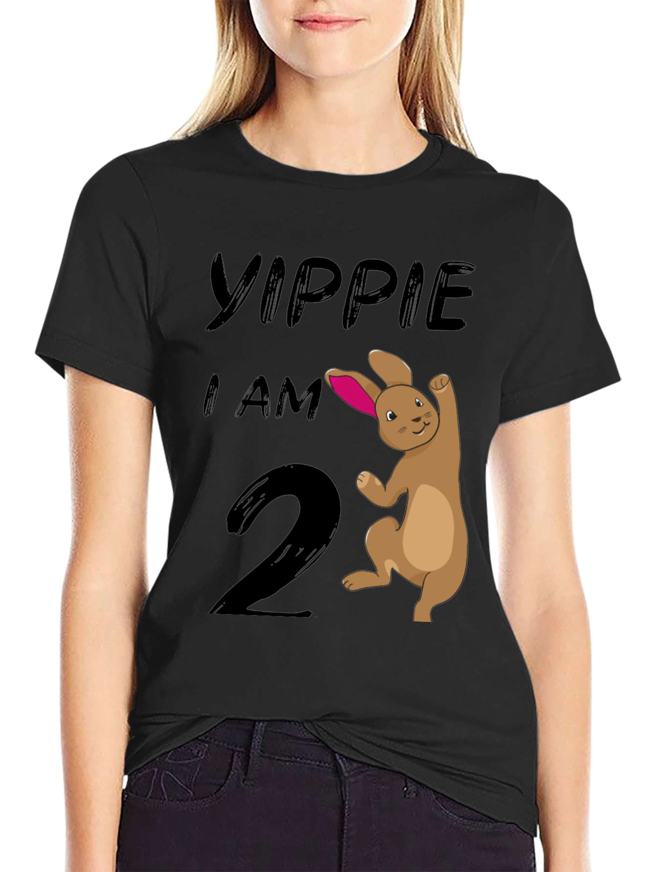 Yippie I Am 2nd Birthday Bunny T-Shirt