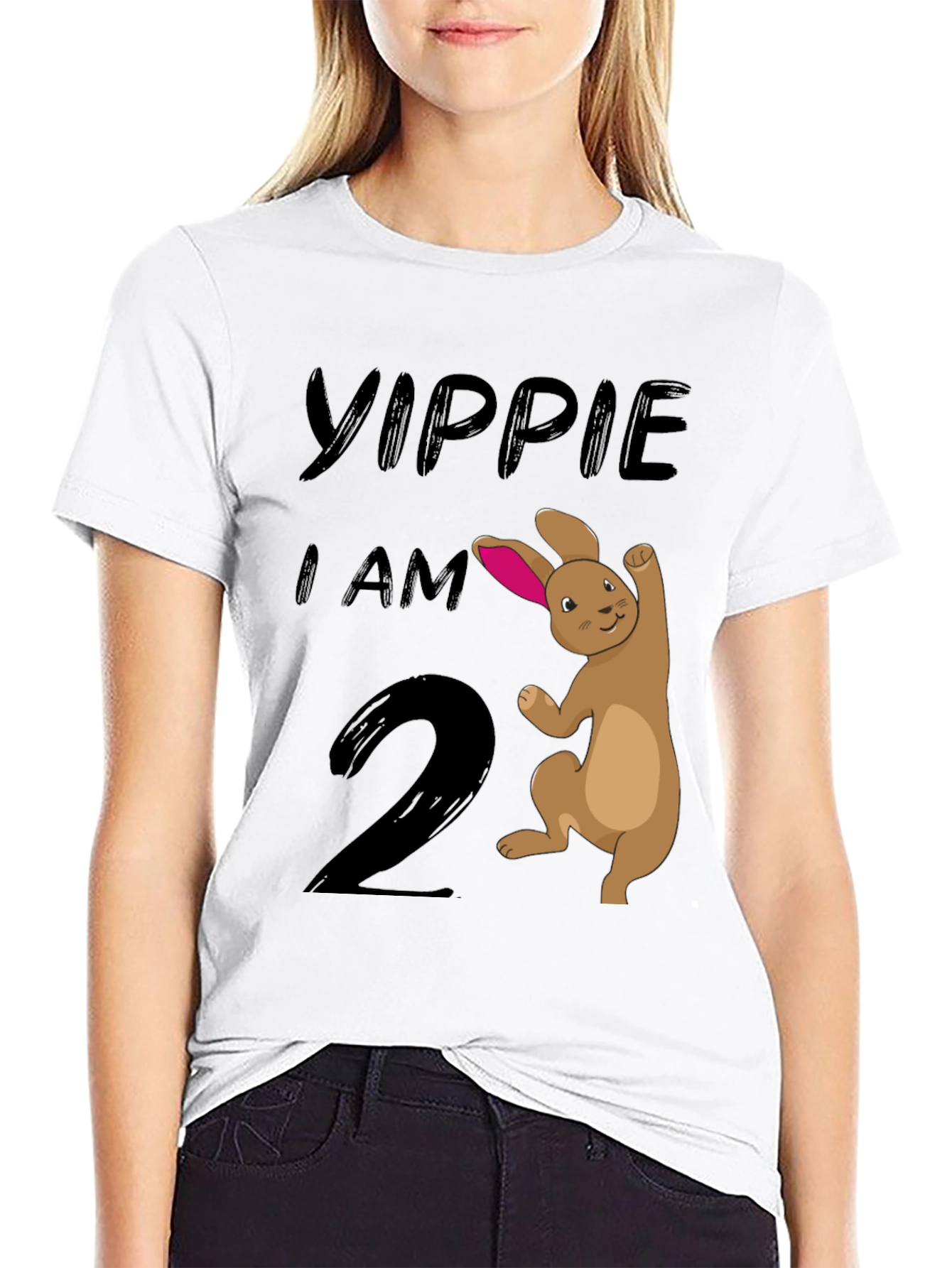 Yippie I Am 2nd Birthday Bunny T-Shirt