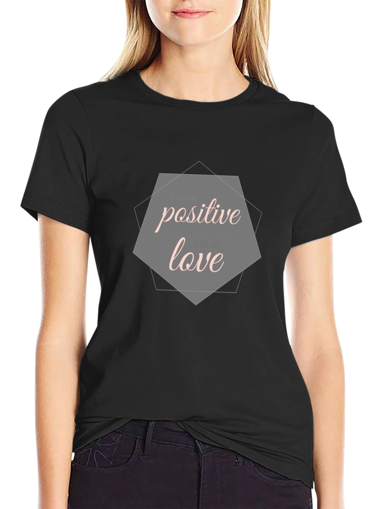 Think Positive Spread Love Graphic Tee