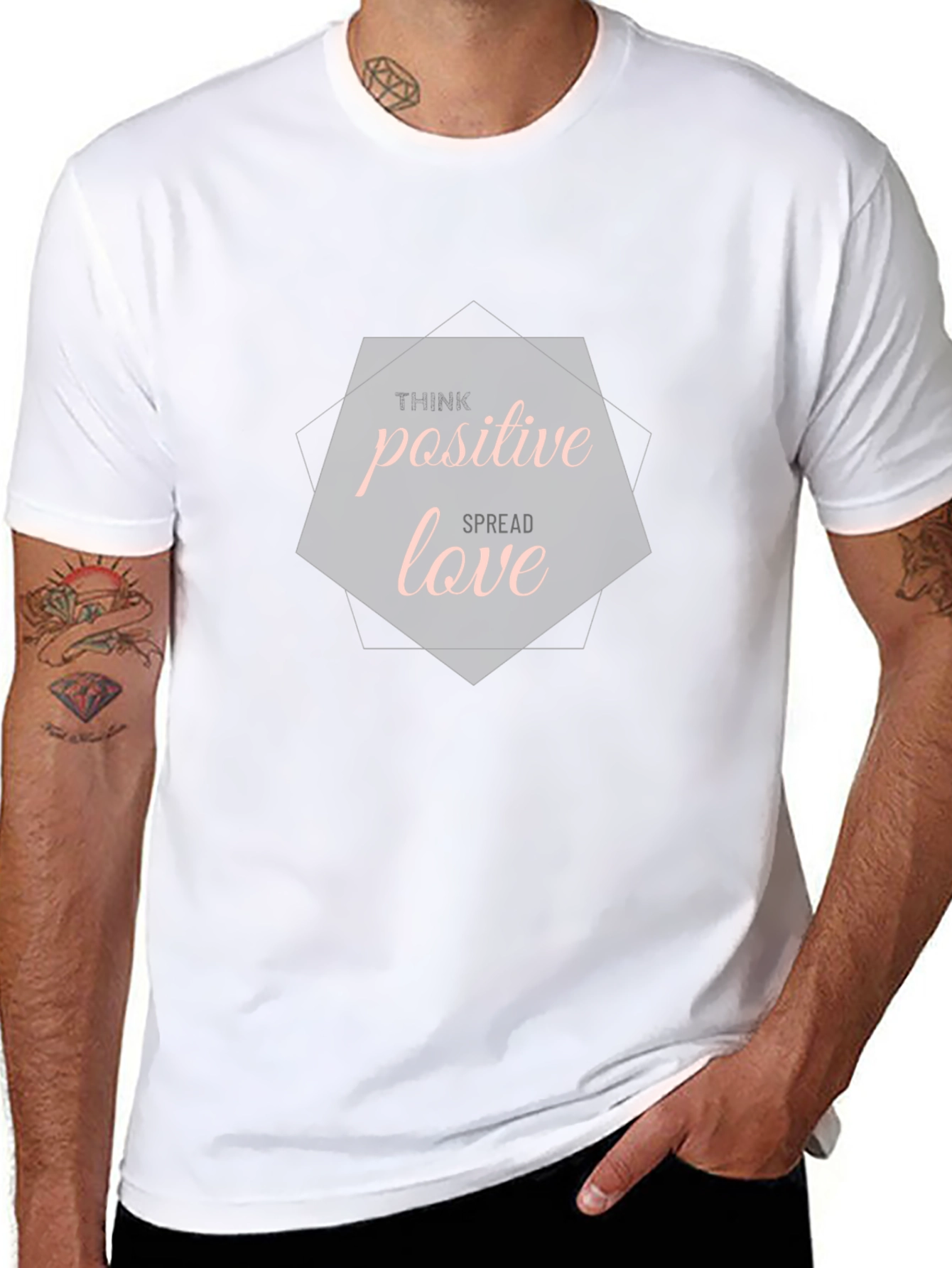 Think Positive Spread Love Graphic Tee