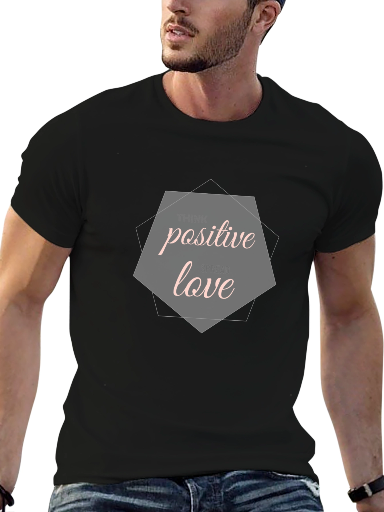 Think Positive Spread Love Graphic Tee