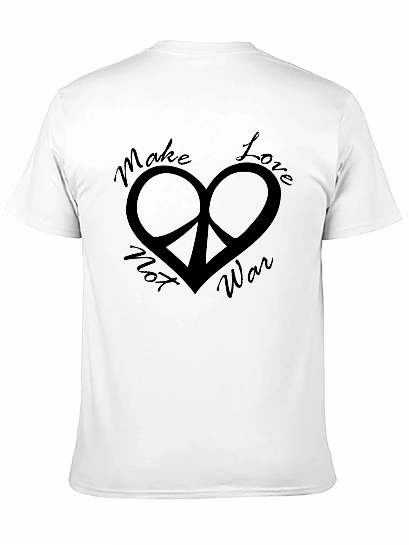 Peace & Love Black Graphic Tee