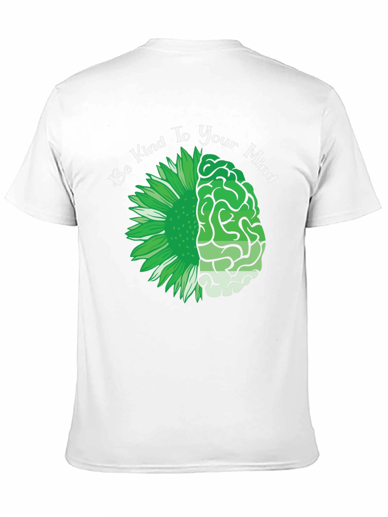 Kind Mind T-Shirt - Floral Brain Design