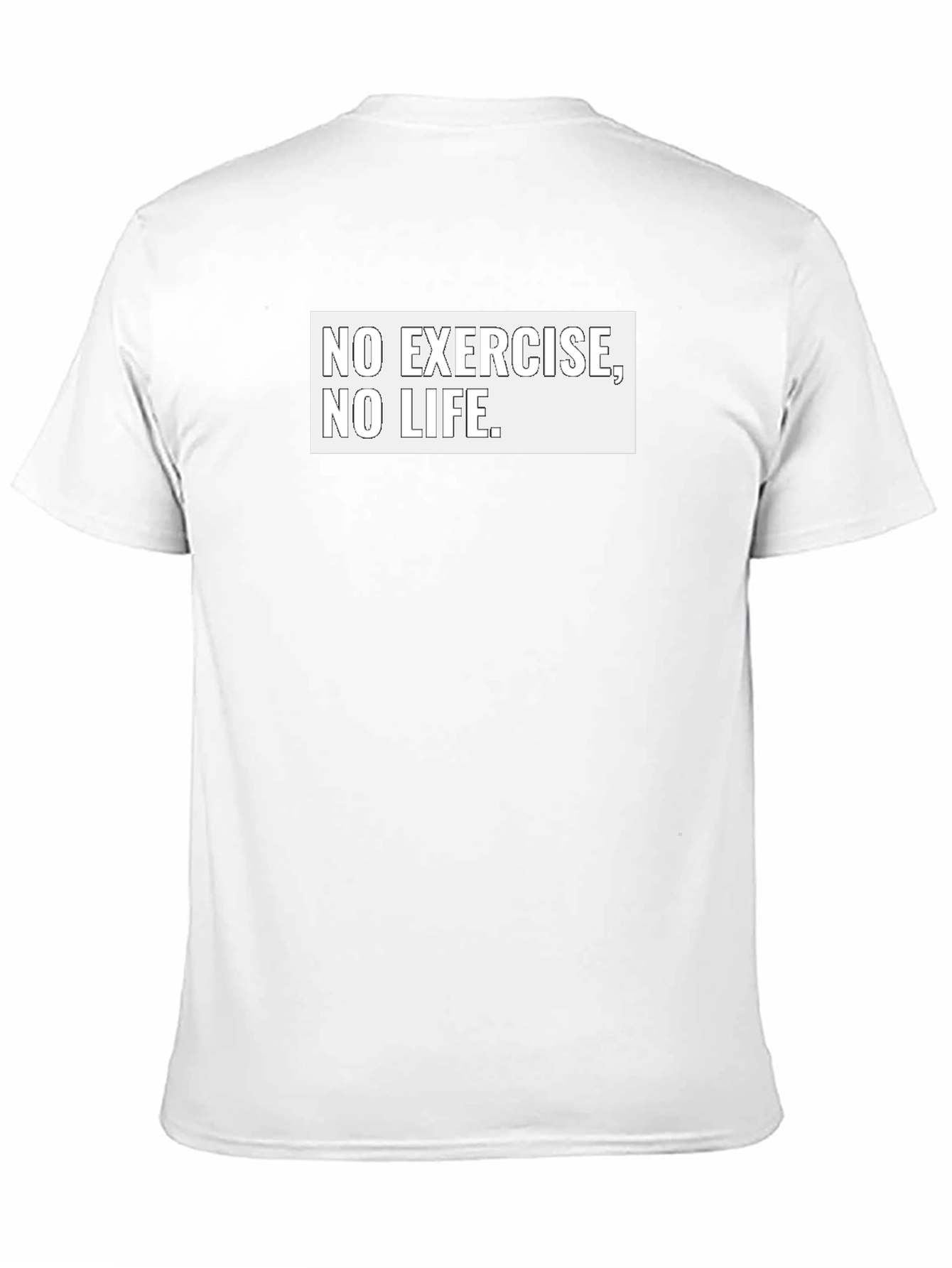 No Exercise No Life Black T-Shirt
