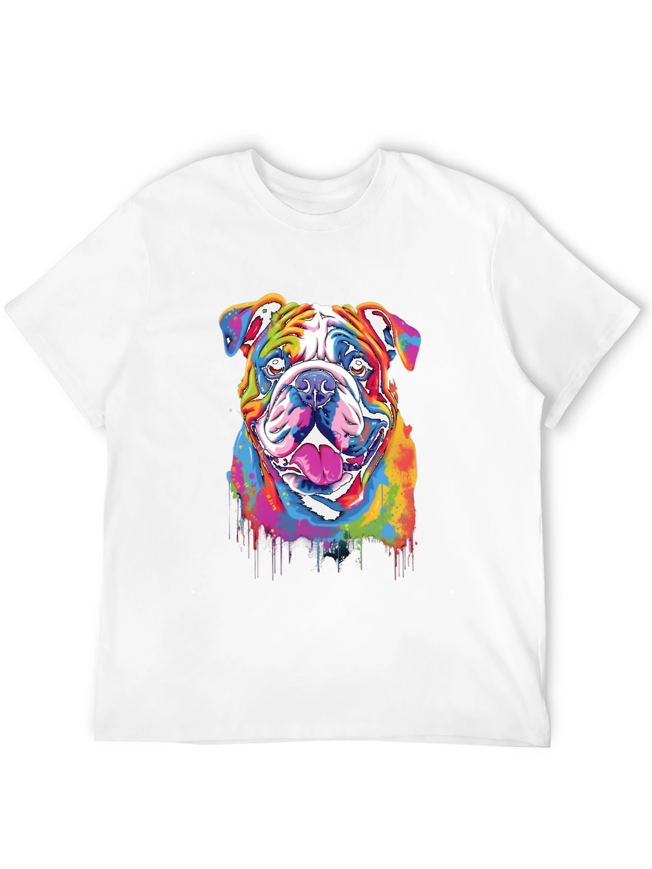 Rainbow Bulldog Graphic Tee
