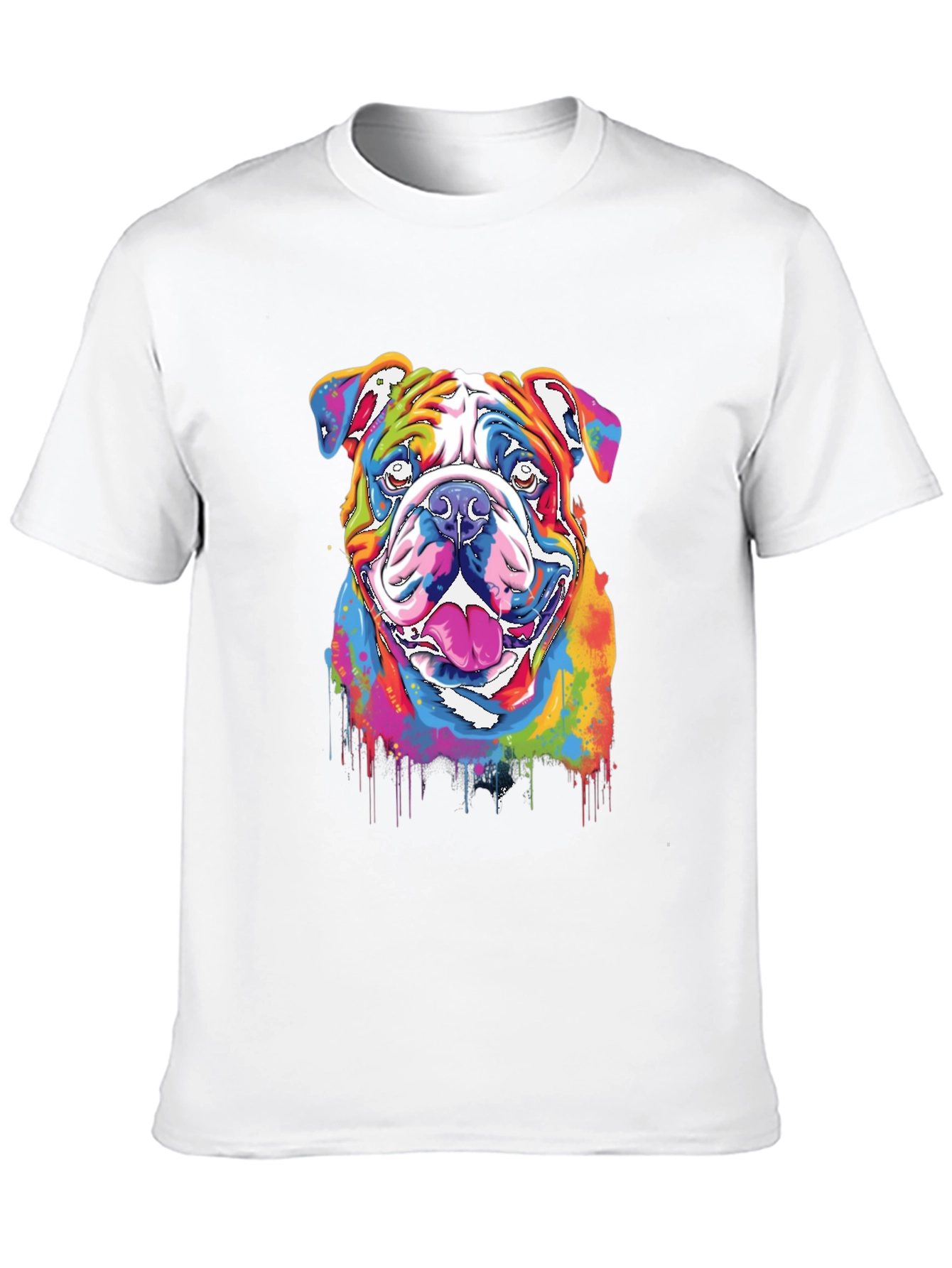 Rainbow Bulldog Graphic Tee