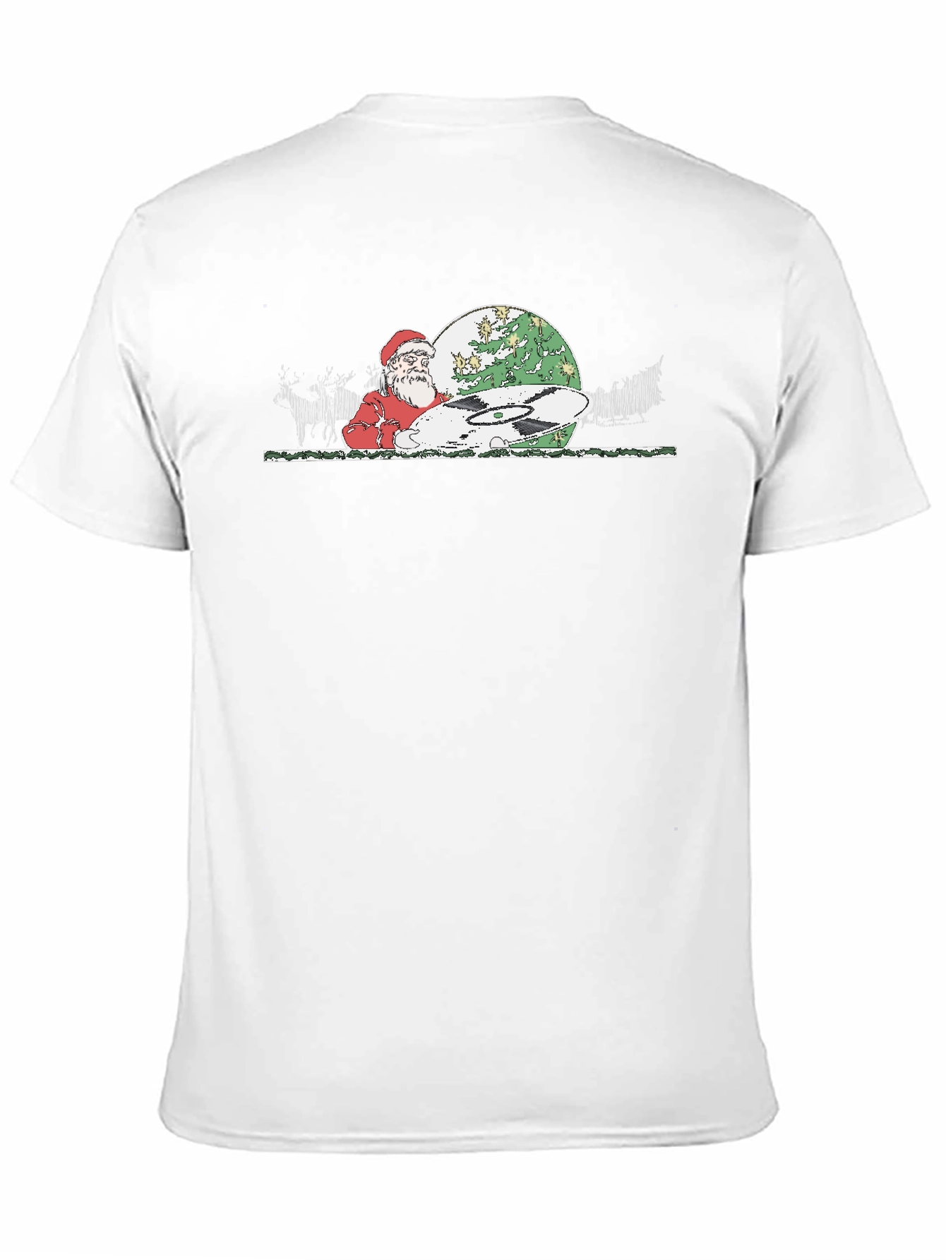 DJ Santa Graphic Tee - Christmas Holiday Party T-Shirt