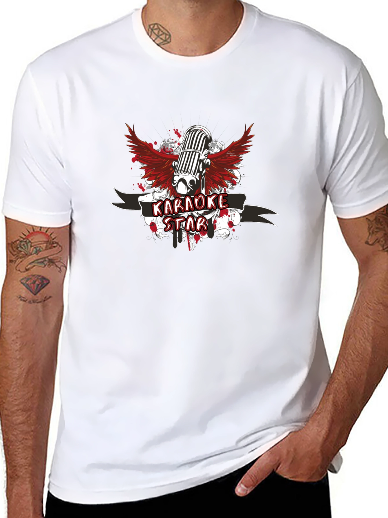 Karaoke Star T-Shirt - Mens Graphic Tee