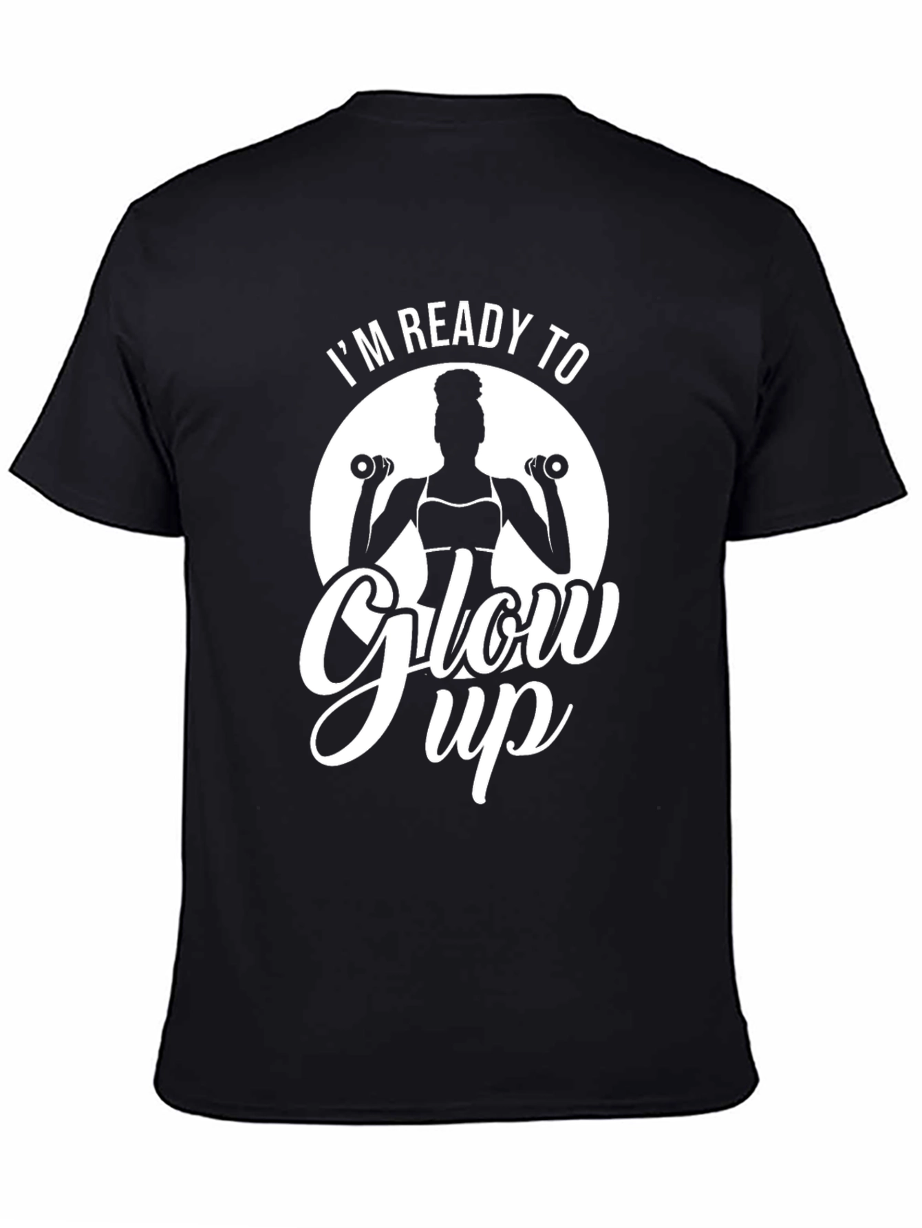 Ready to Glow Up Black T-Shirt