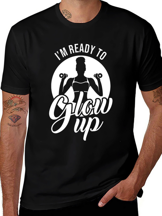 Ready to Glow Up Black T-Shirt