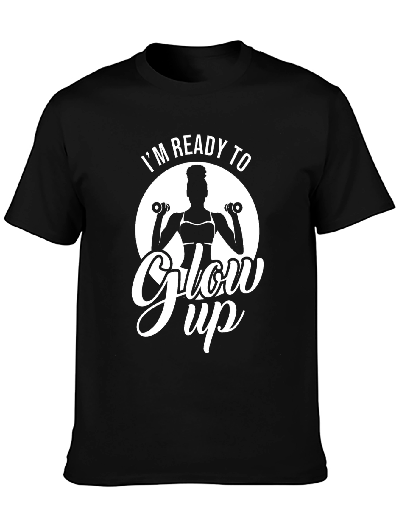 Ready to Glow Up Black T-Shirt