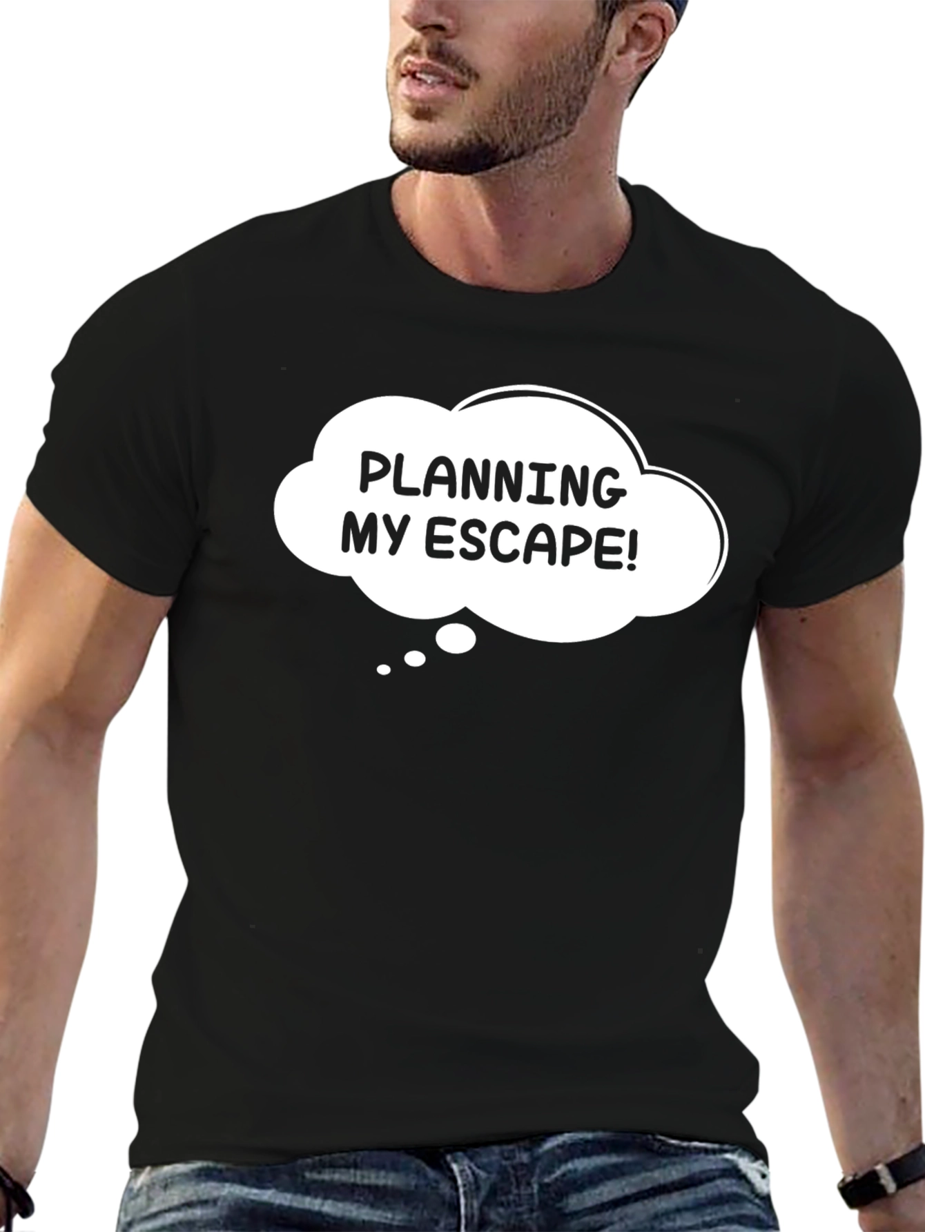 Planning My Escape T-Shirt - Humorous Graphic Tee