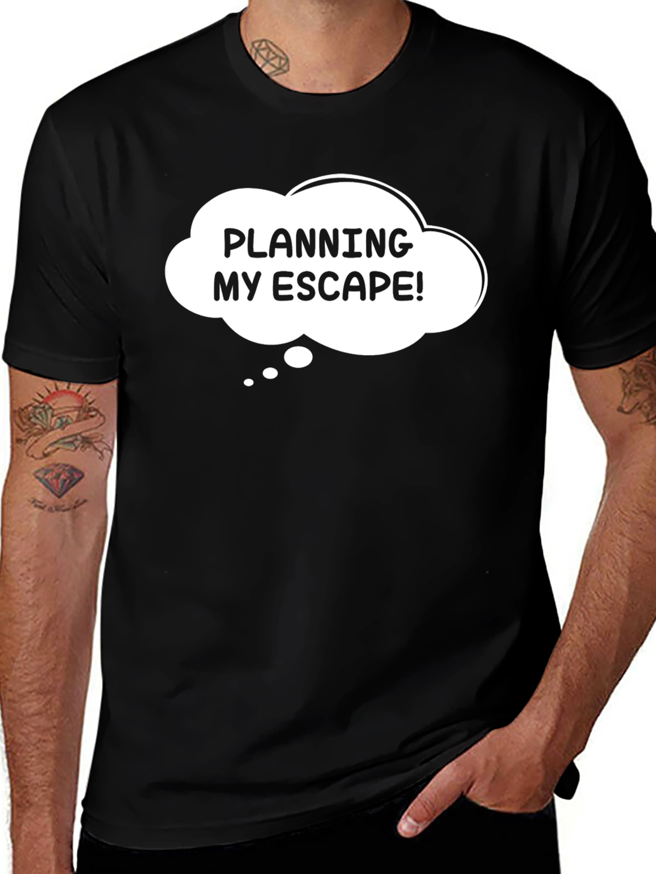 Planning My Escape T-Shirt - Humorous Graphic Tee
