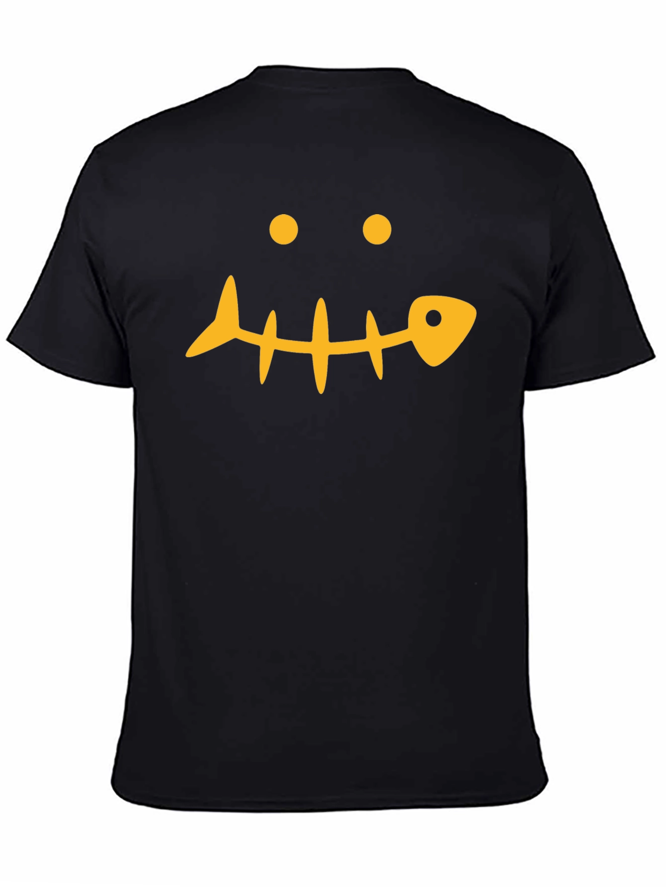 Funny Fishbone Face Graphic T-Shirt