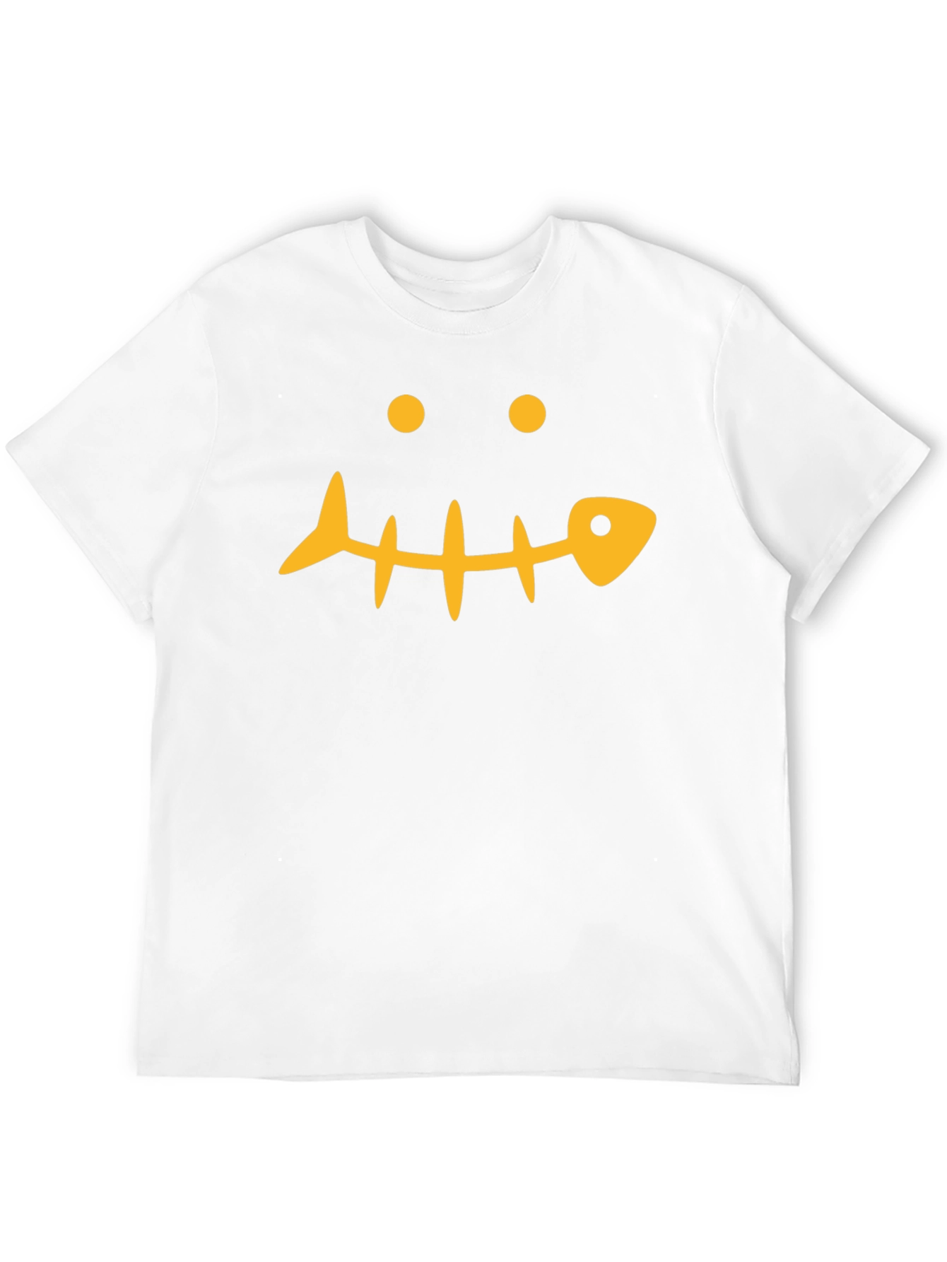 Funny Fishbone Face Graphic T-Shirt