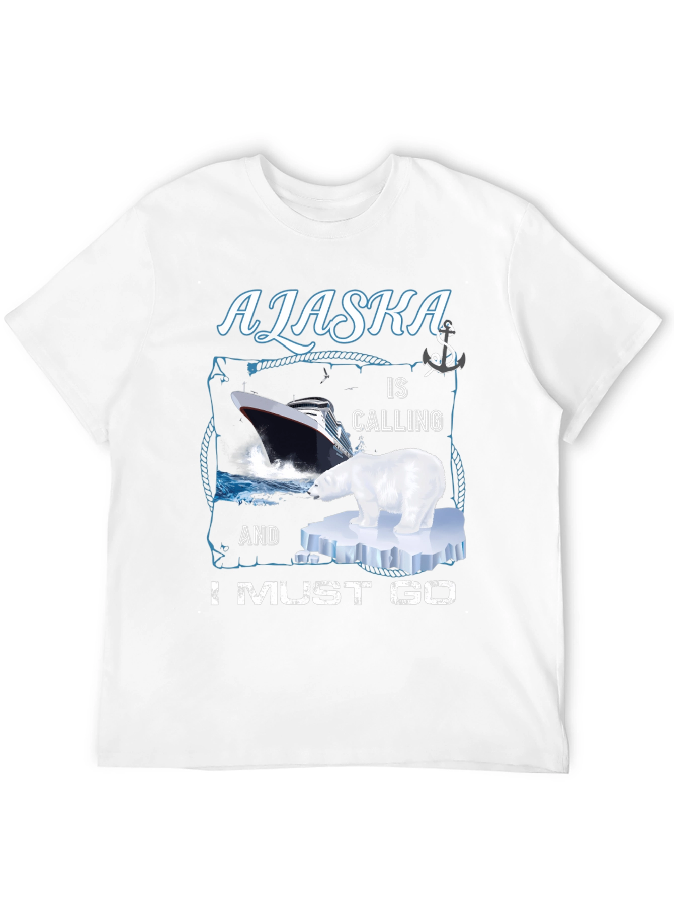 Alaska Cruise T-Shirt: Polar Bear Ship Adventure