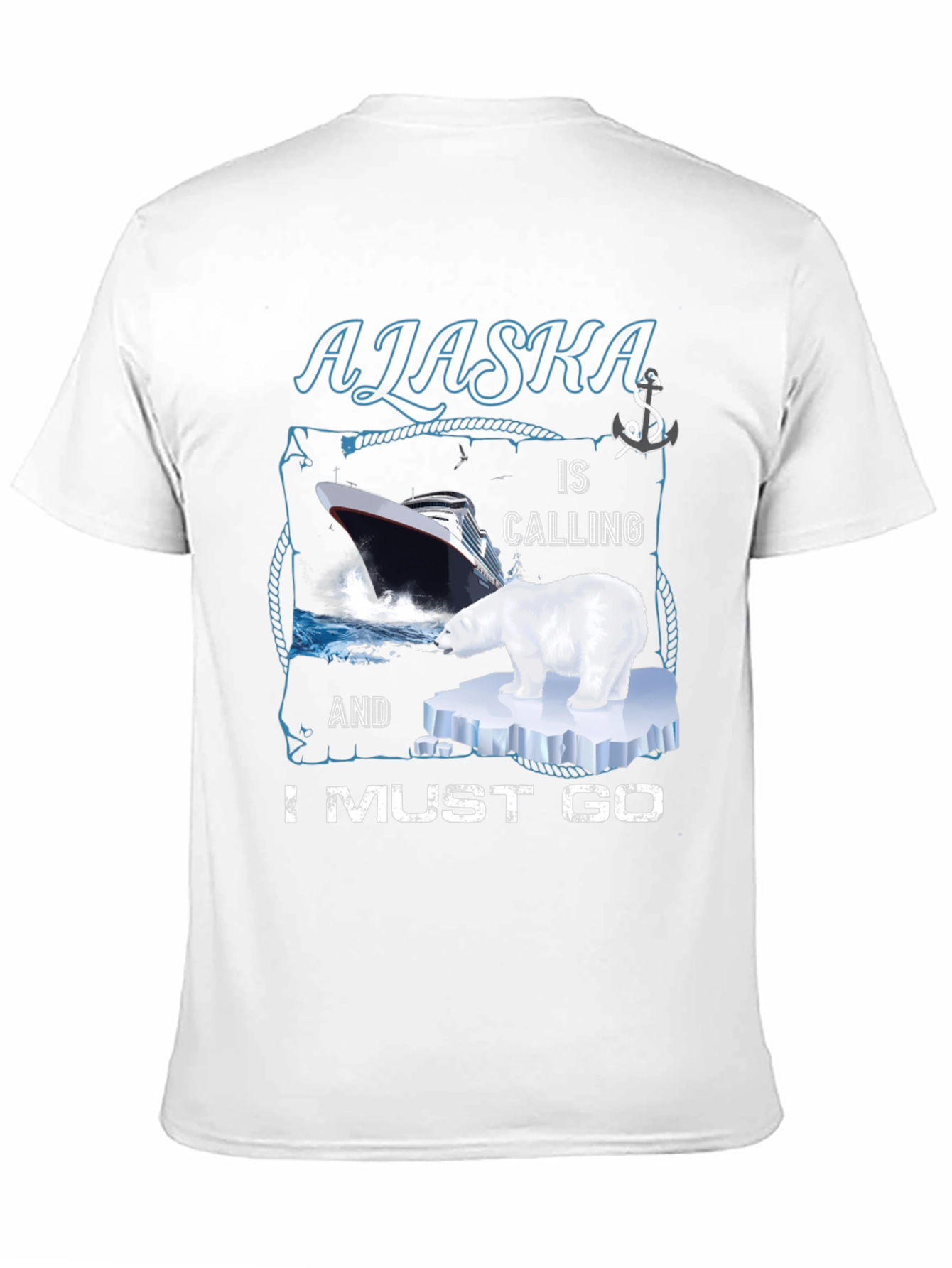 Alaska Cruise T-Shirt: Polar Bear Ship Adventure