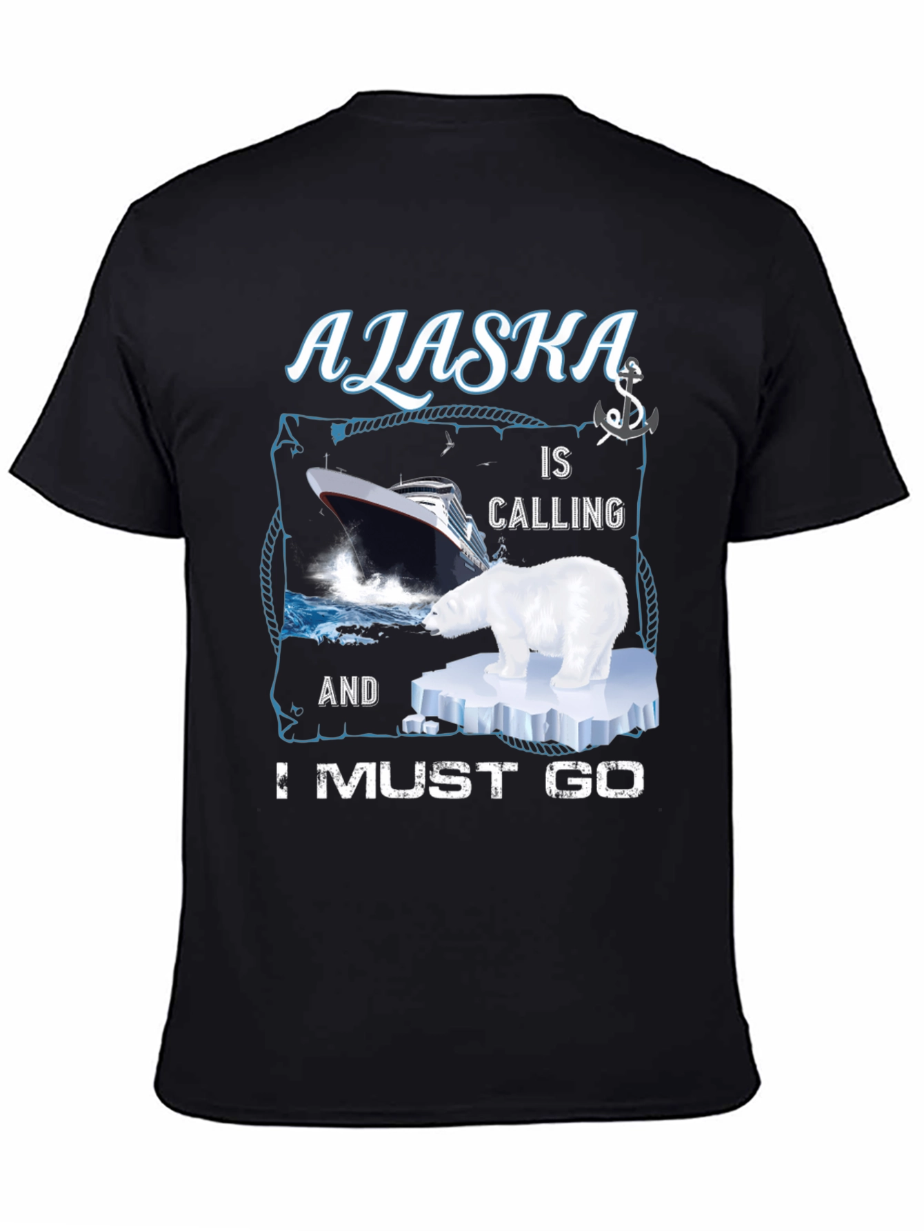 Alaska Cruise T-Shirt: Polar Bear Ship Adventure