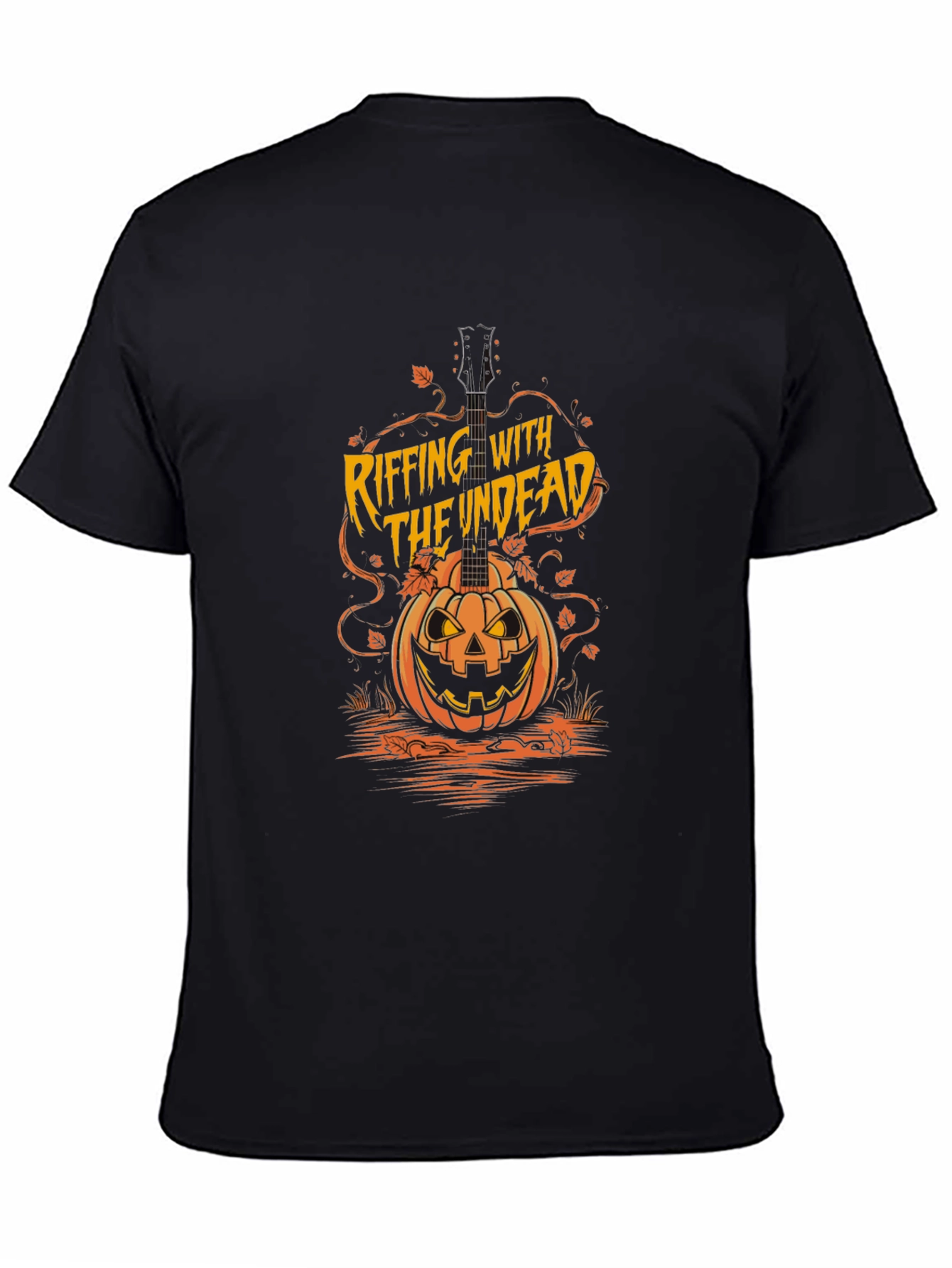 Riffing With The Undead Halloween T-Shirt